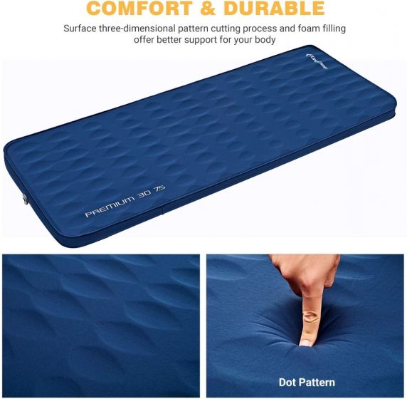 Premium 3D 7.5 Single Self-Inflatable Sleeping Pad