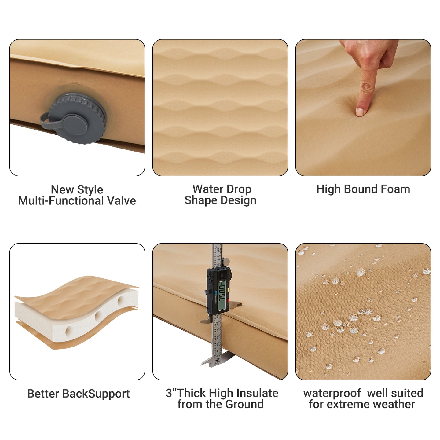 Premium 3D 7.5 Single Self-Inflatable Sleeping Pad