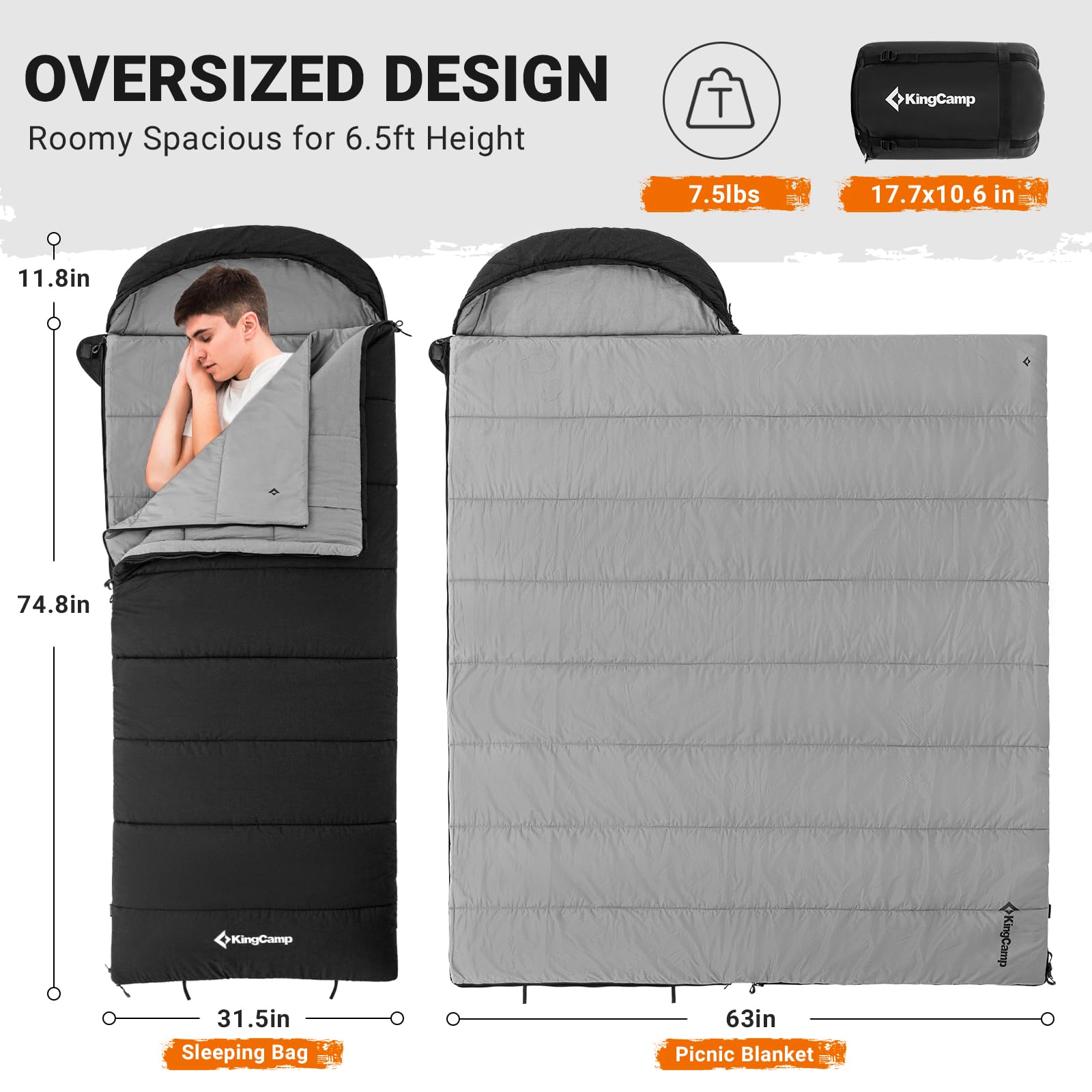 32F Kauai 400 3-in-1 Sleeping Bag