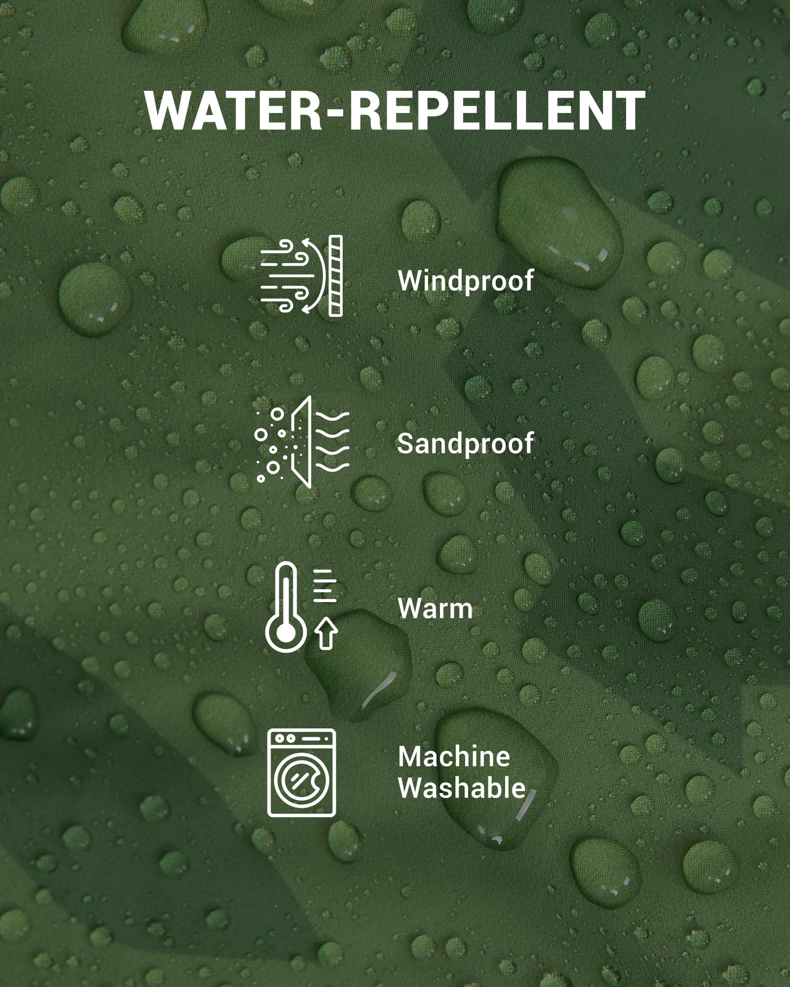 KingCamp Boho Printed Wearable Camping Blanket Water-Repellent