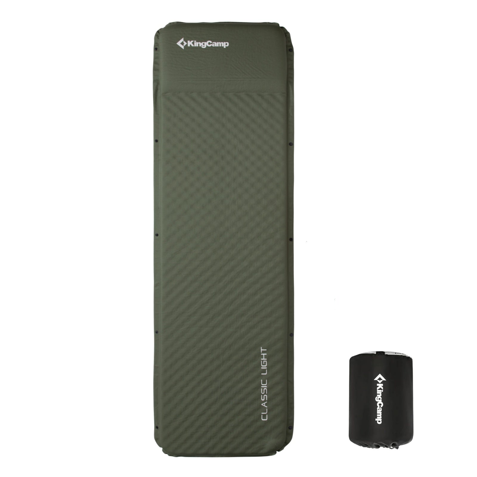 Selbstaufblasende Isomatte mit Kissen-L