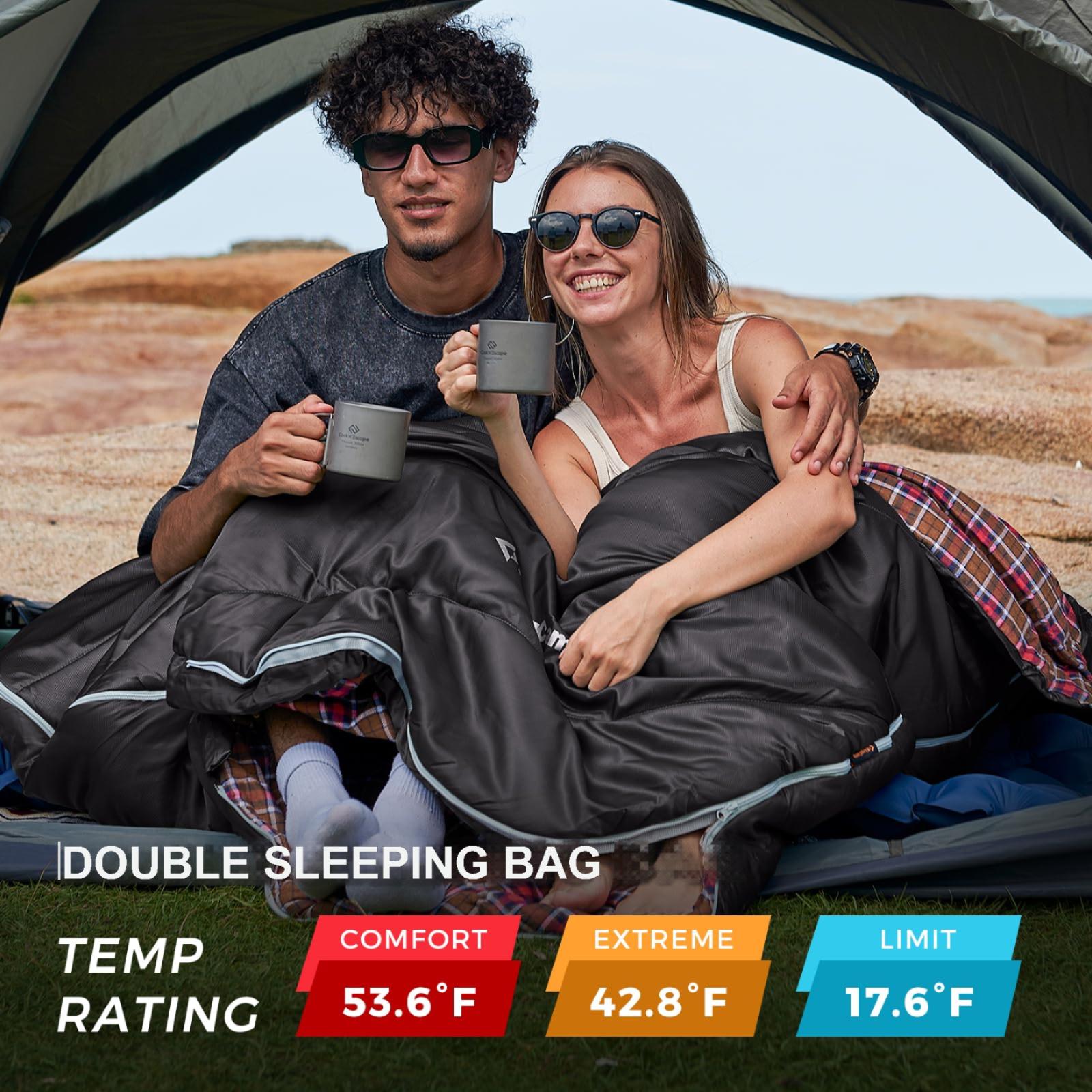 KingCamp FREESPACE 250D Double-Sized Sleeping Bag