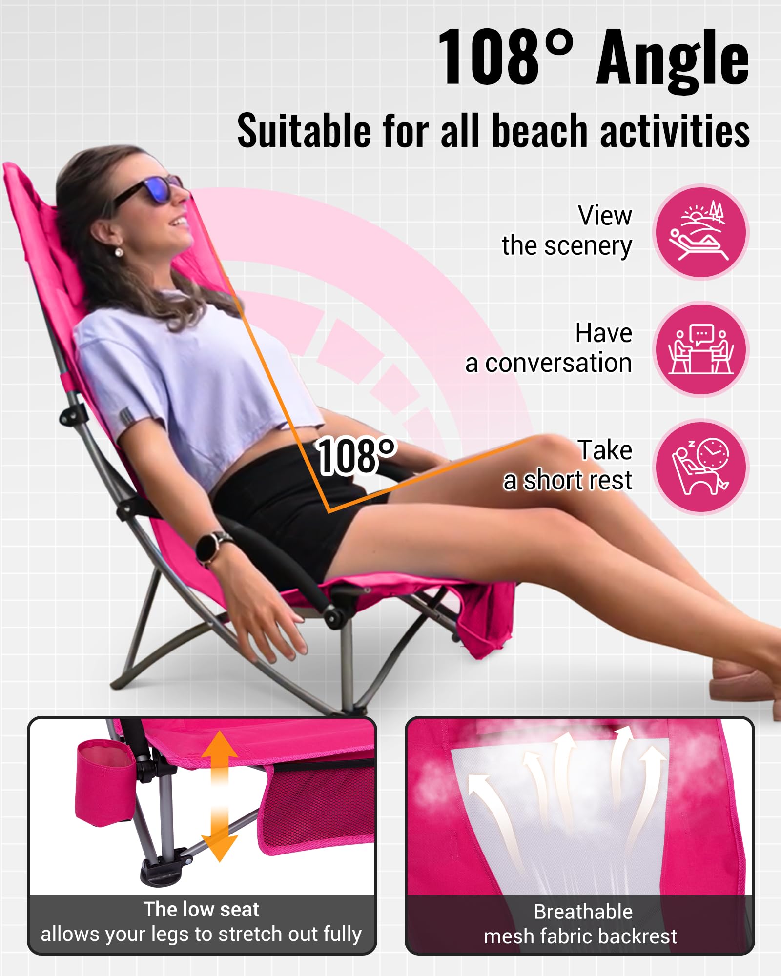 High Back Beach Chair