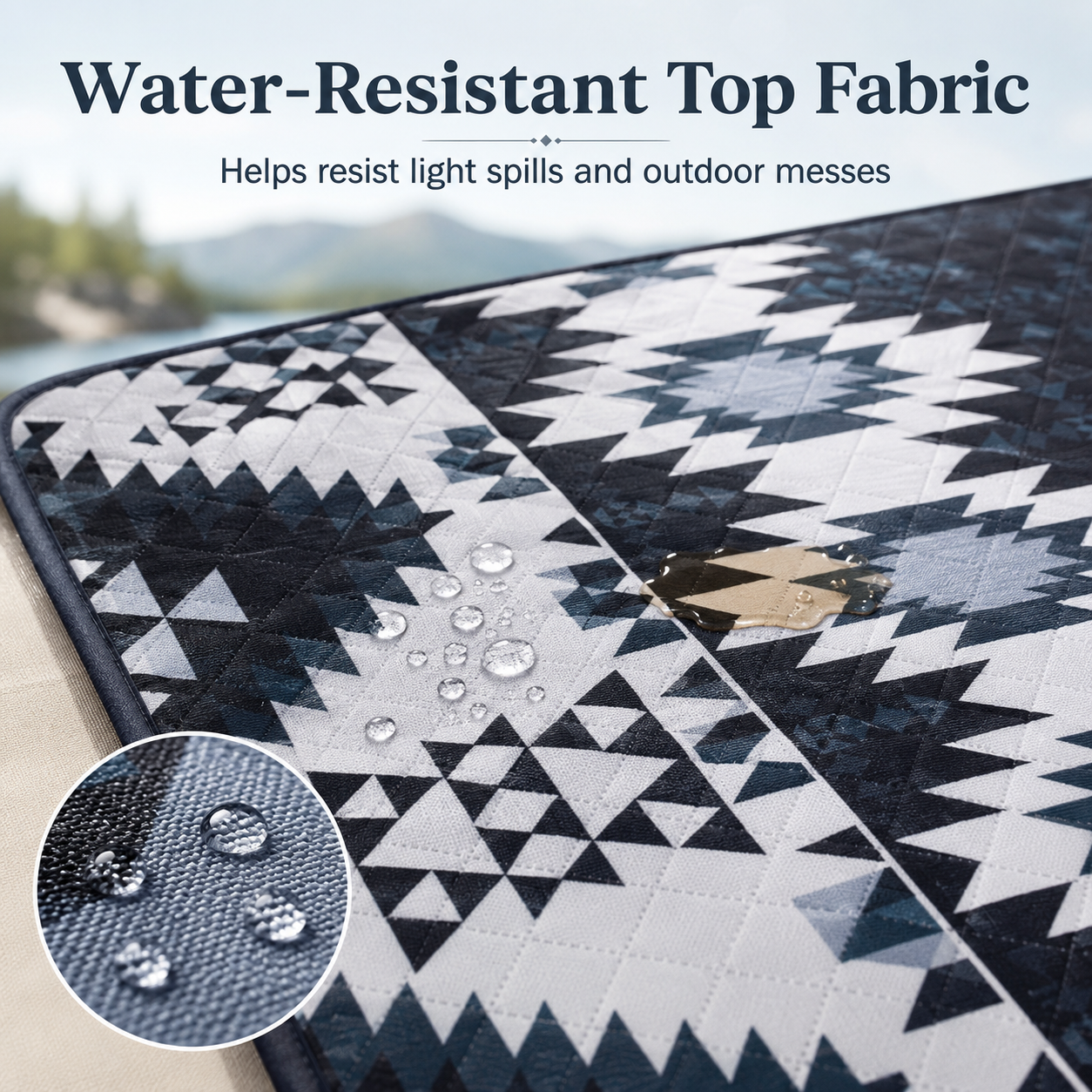 KingCamp ISIAY MAX 3.4 Large Camping Mat, 11.2 x 7.9 ft Insulated Picnic Blanket with Water-Resistant Top Fabric