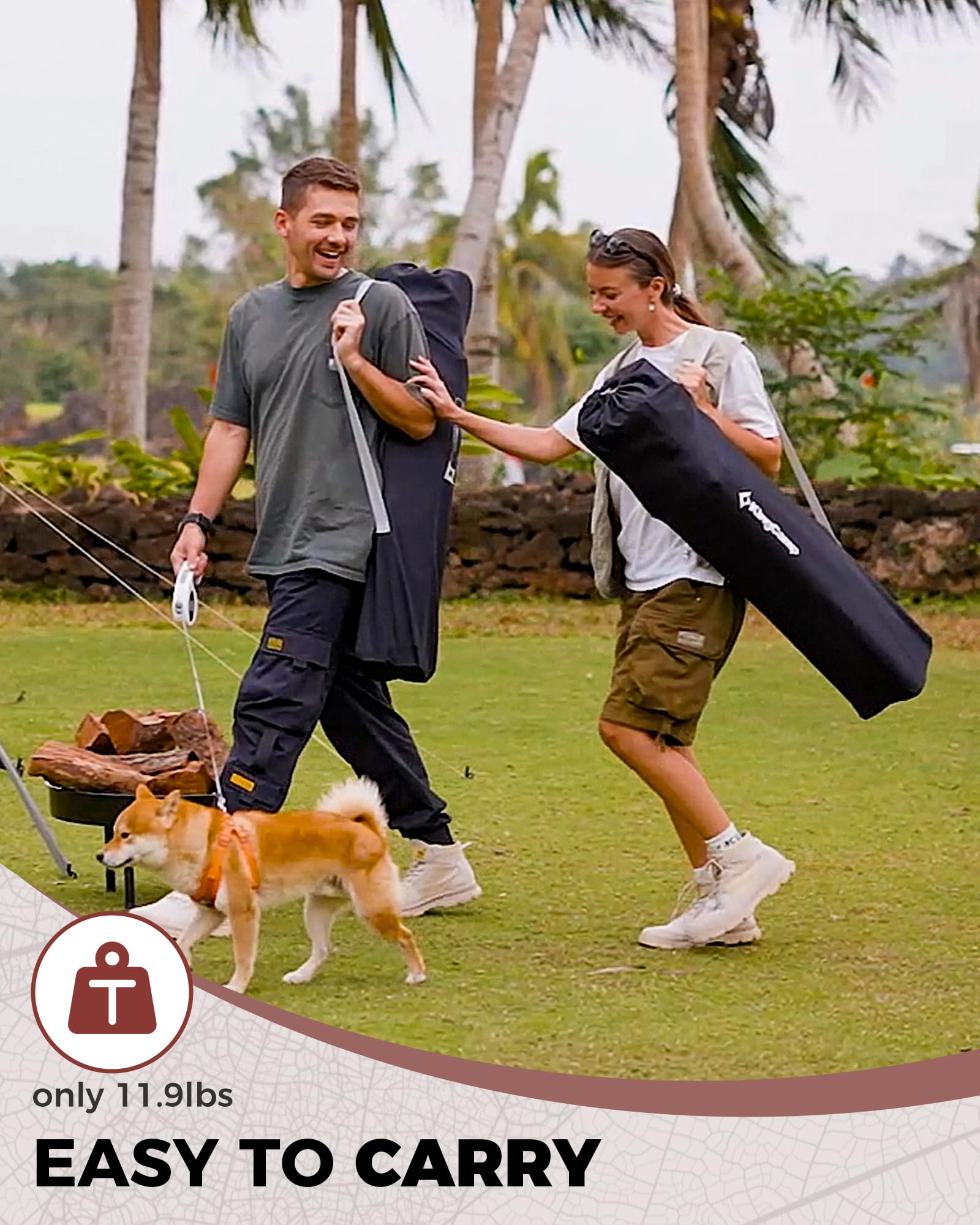 KingCamp JUNIPER C10 Oversized Folding Chair with Adjustable Lumbar Support Red