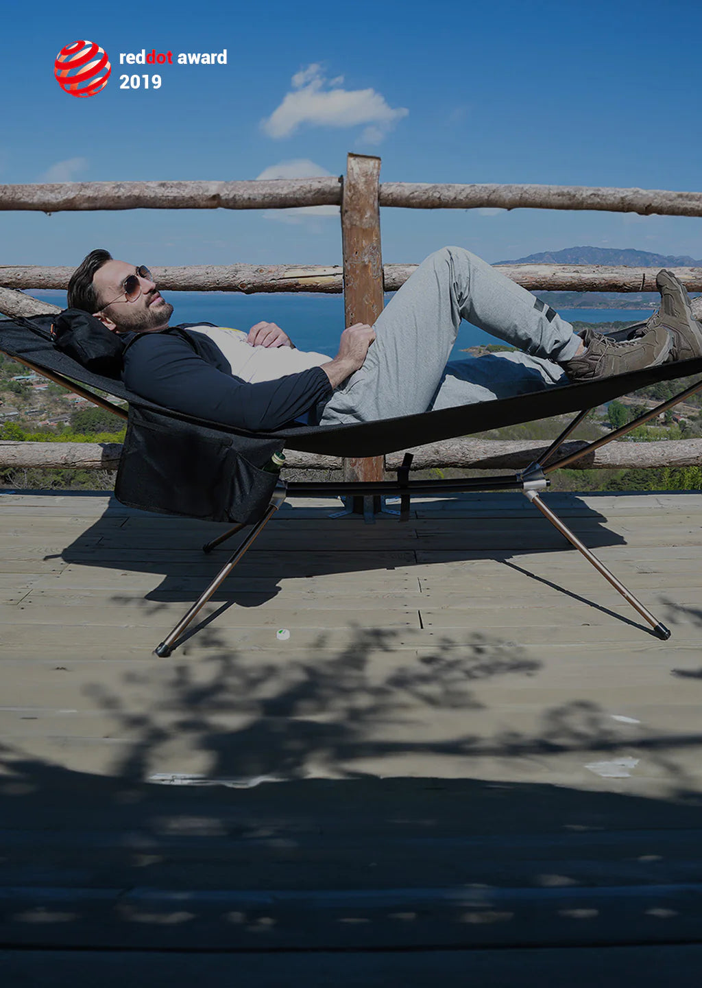 Ultralight Folded Hammock Stand | RED DOT Award 2019