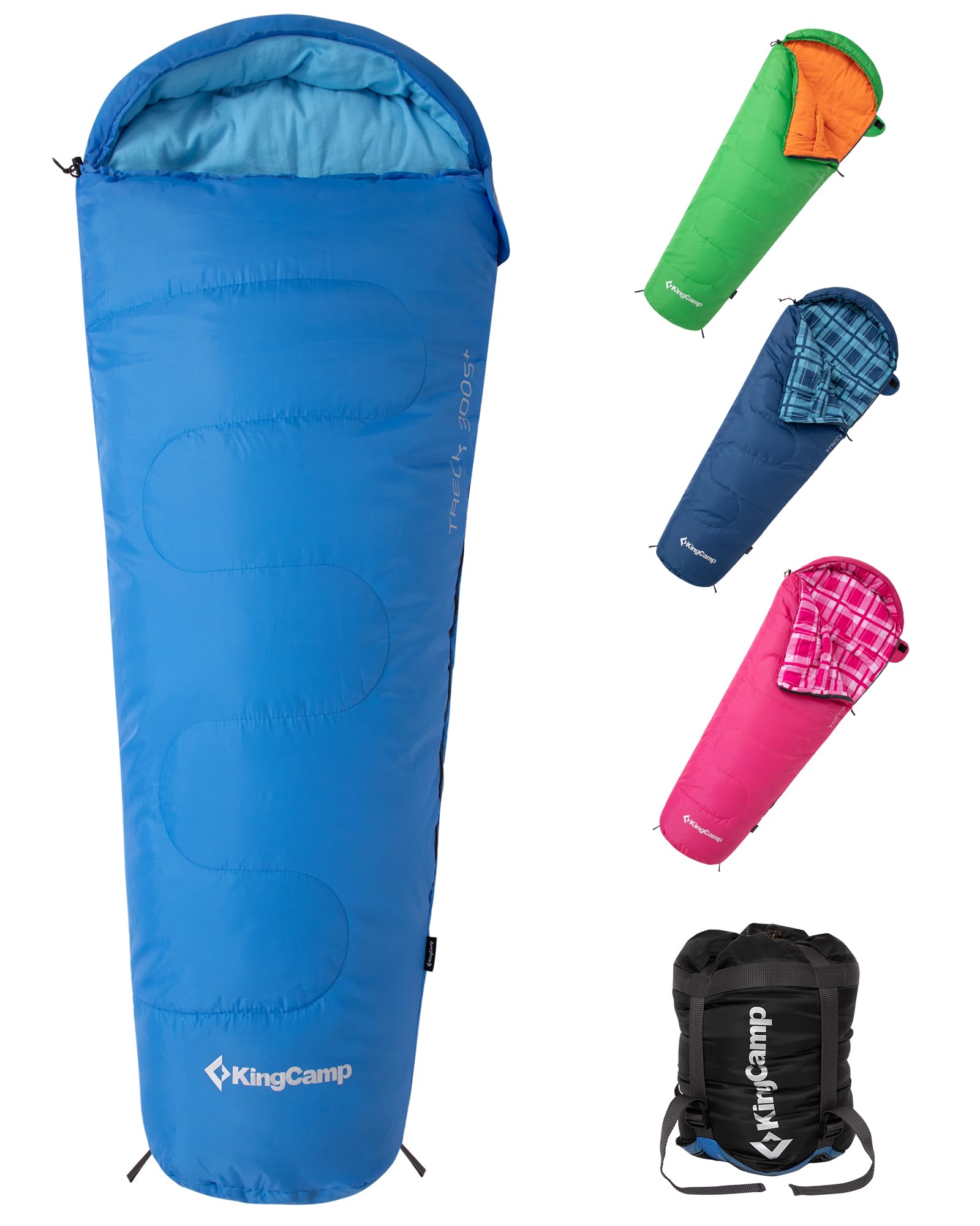 KingCamp Kids Mummy Sleeping Bag - Temperature Rating: 12¡ãC / 7¡ãC / -3¡ãC (54¡ãF / 45¡ãF / 26¡ãF)