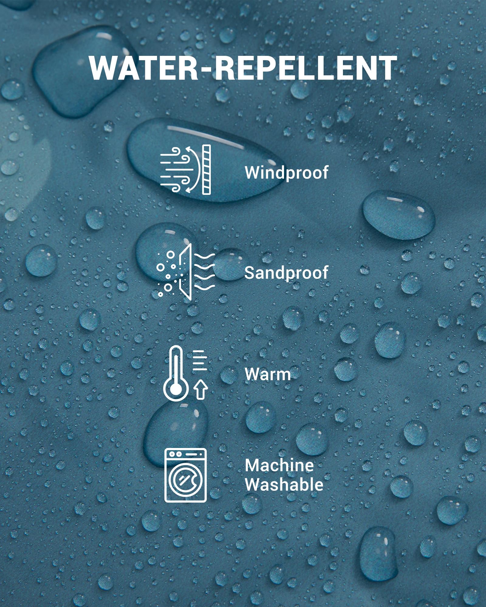 KingCamp Boho Printed Wearable Camping Blanket Windproof and Sandproof