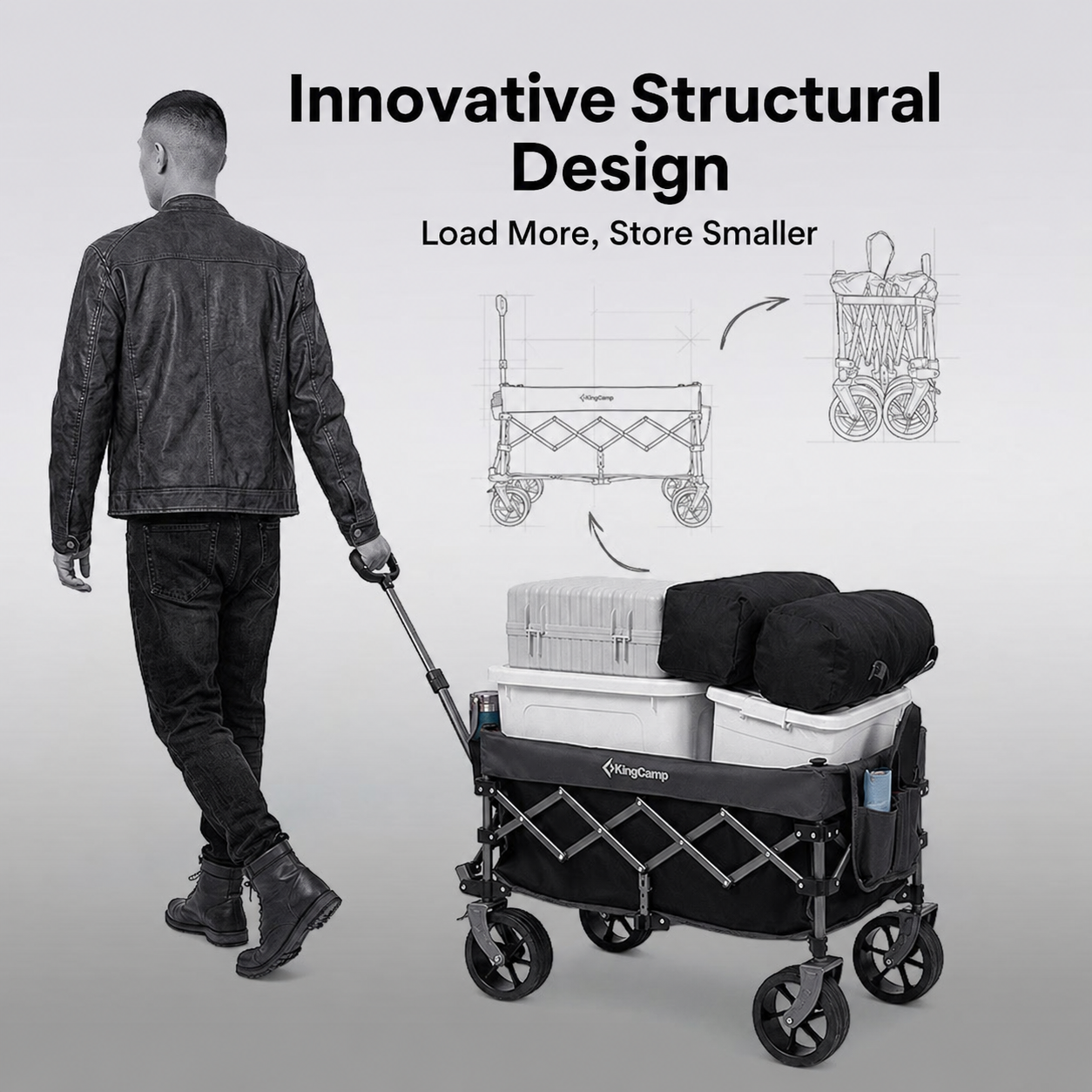TrailMate S6 Compact Folding Wagon
