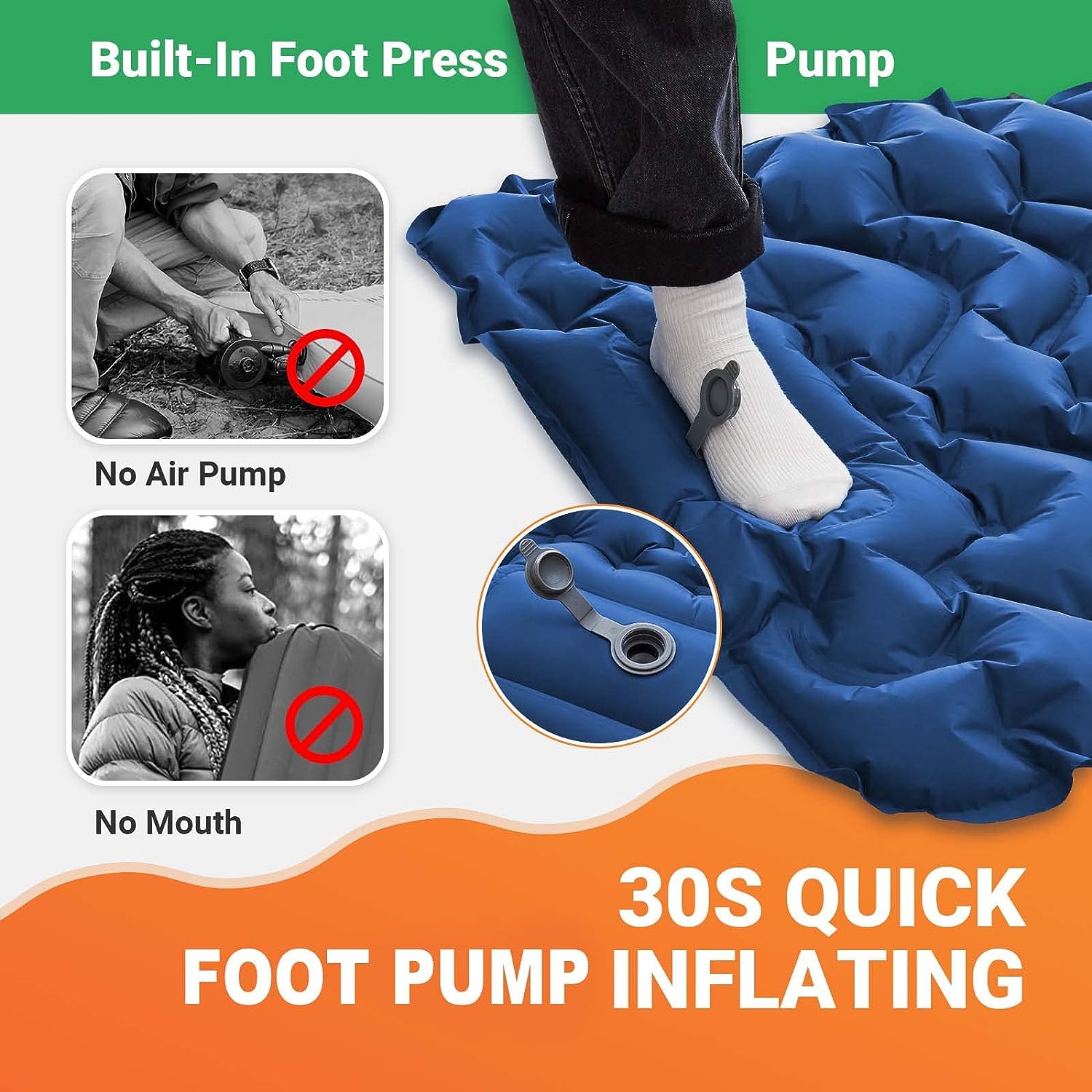 Lightweight inflatable pad