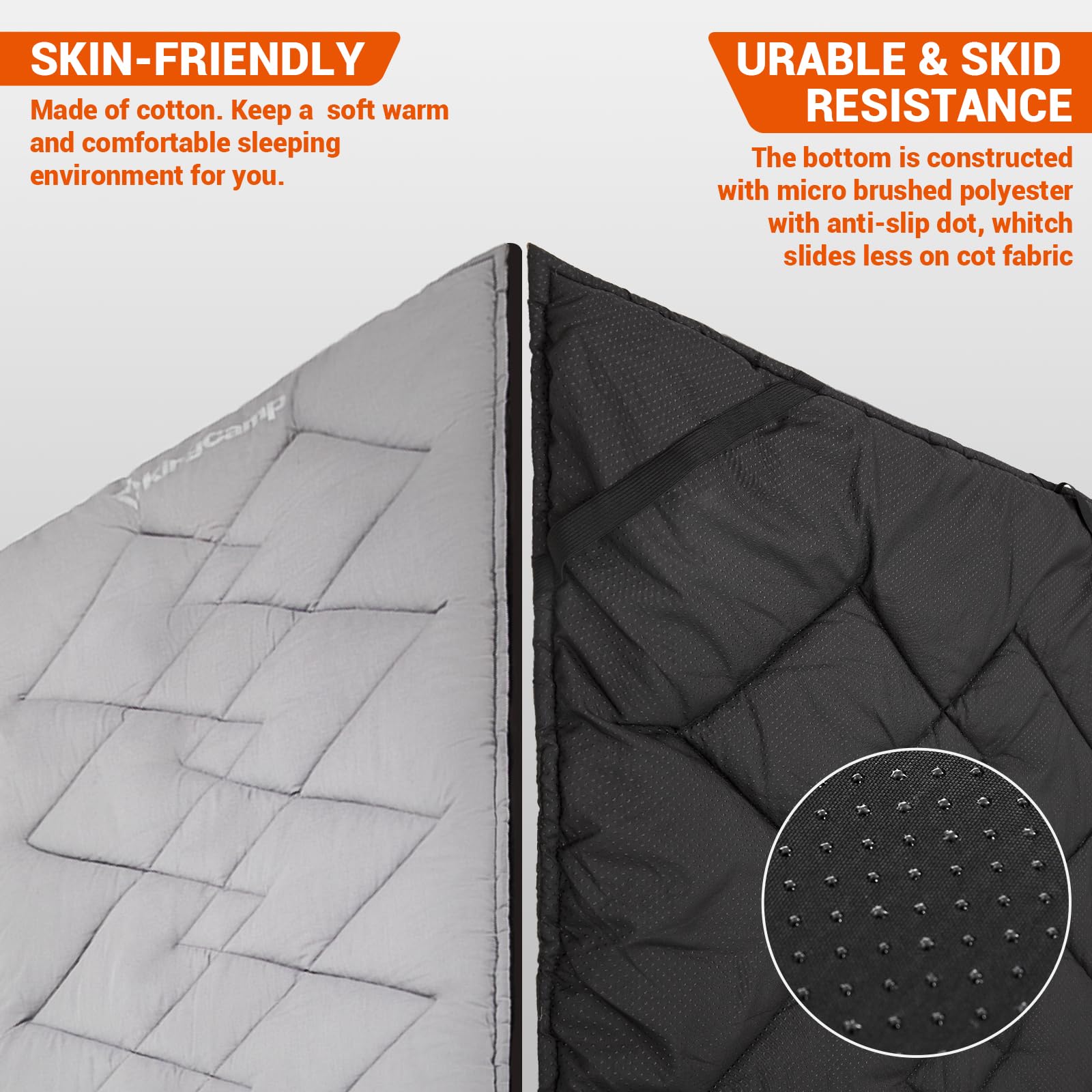 Extra Thick Camping Sleeping Cot Cotton Mat