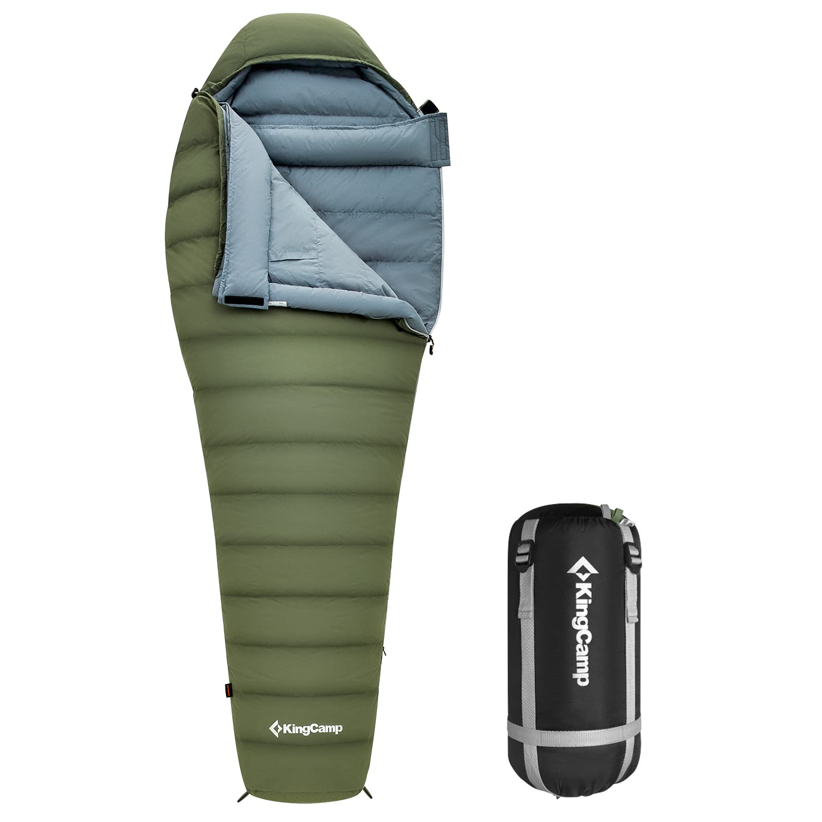 KingCamp down sleeping bag green