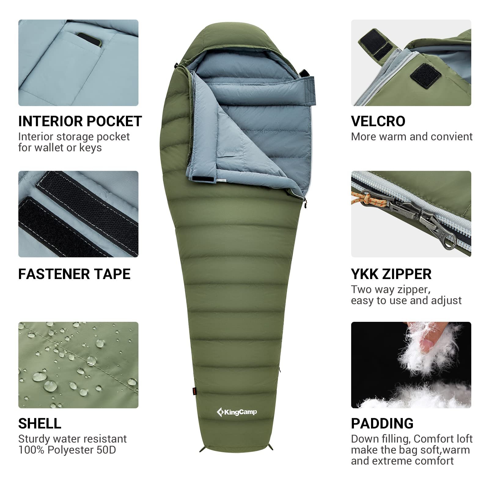 25F Protector 600 Duck Down Mummy Sleeping Bag