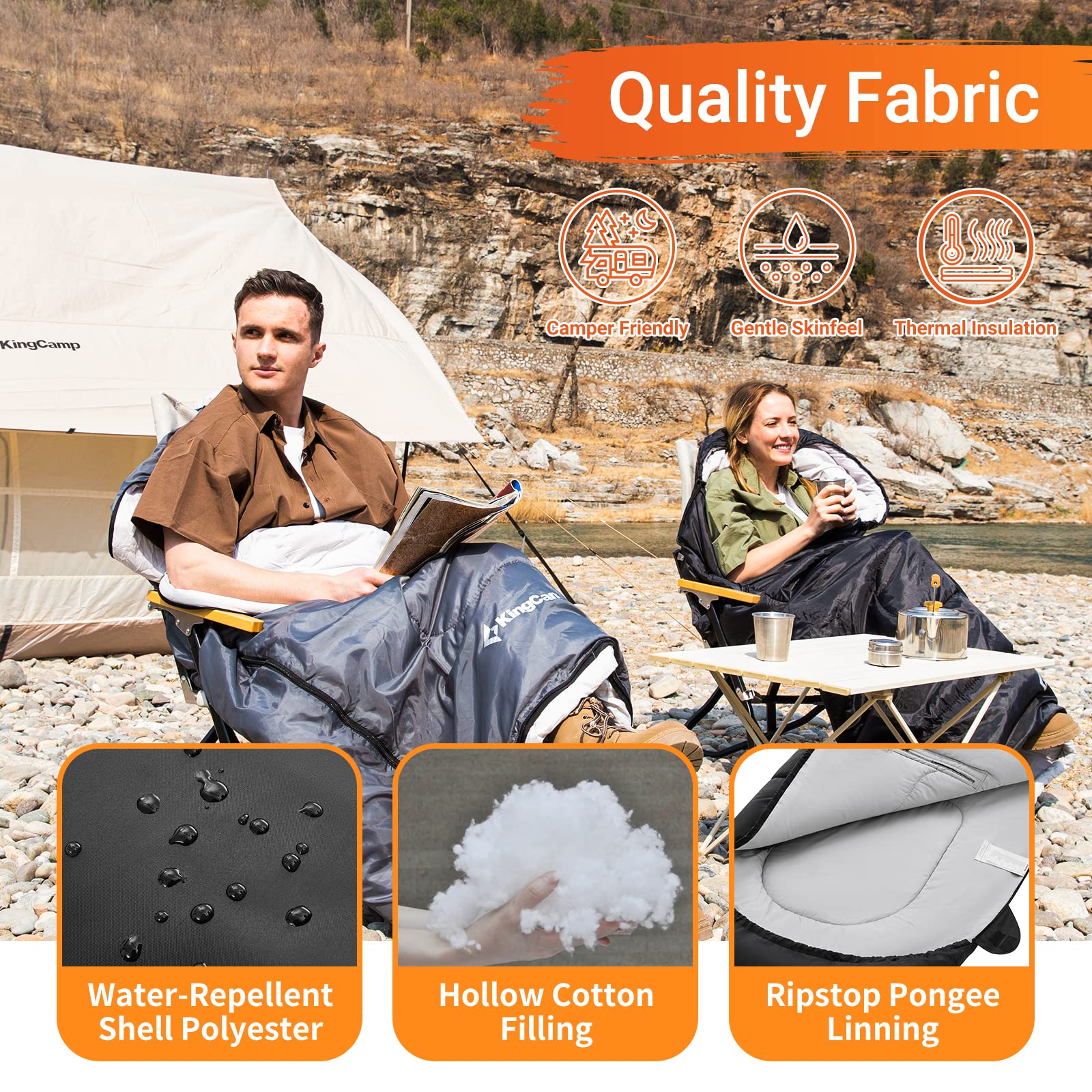 45F 3-4 Season Flannel Sleeping Bag