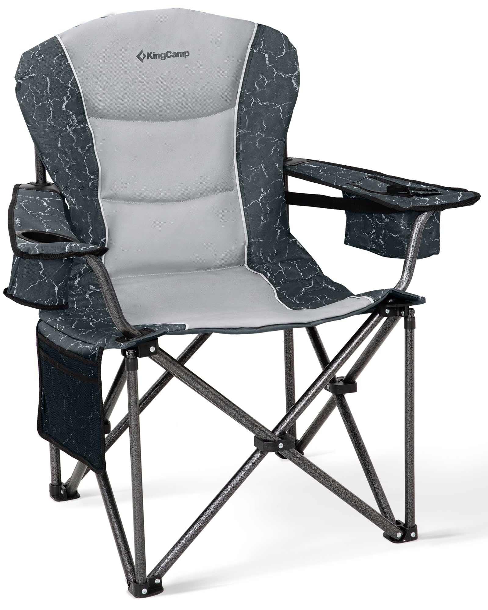 KingCamp JUNIPER C10 Oversized Folding Chair with Adjustable Lumbar Support