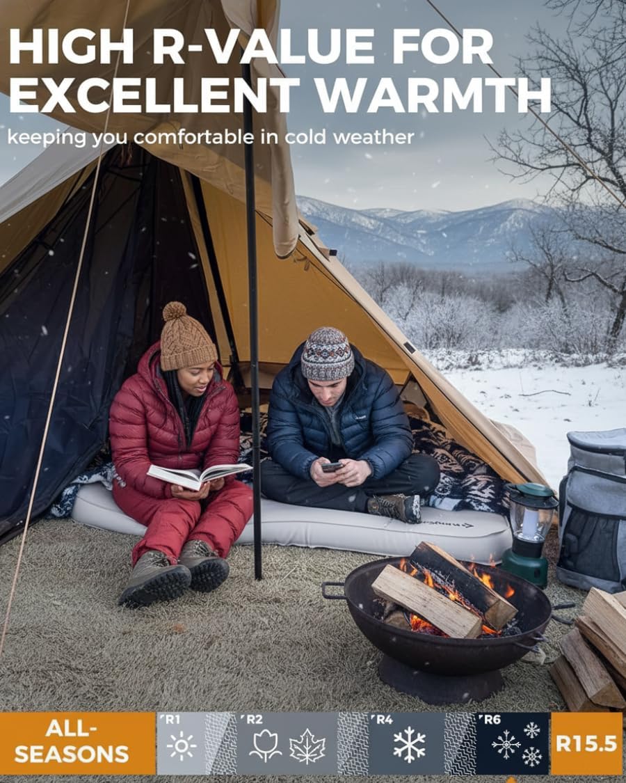 Premium Super 15 Double Self-Inflating Camping Sleeping Pad