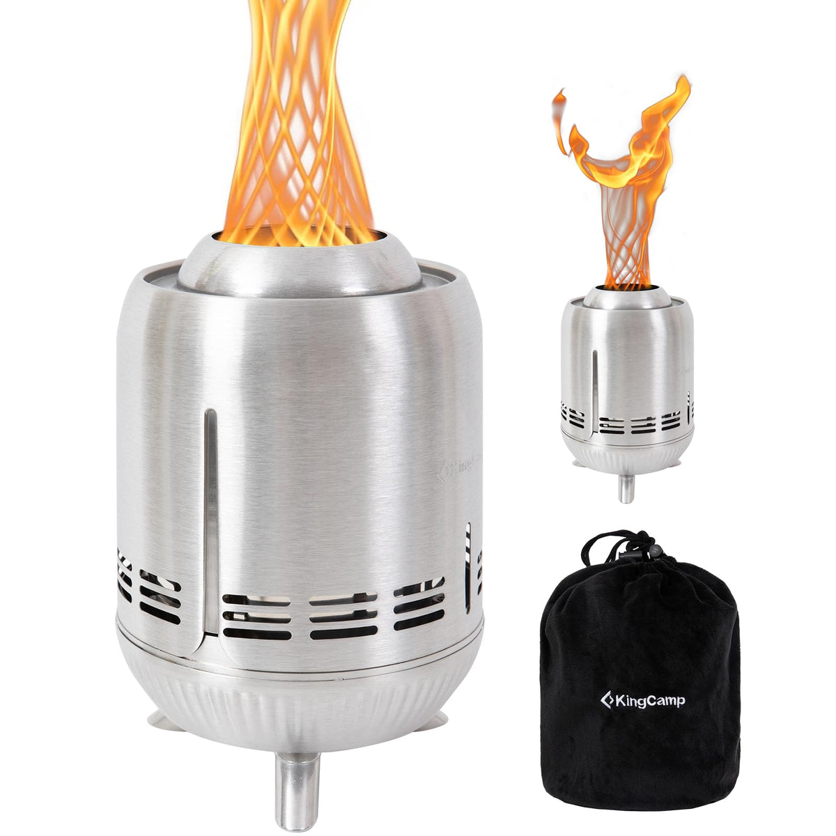 Tornado Tabletop Fire Pit with Stand – KingCamp