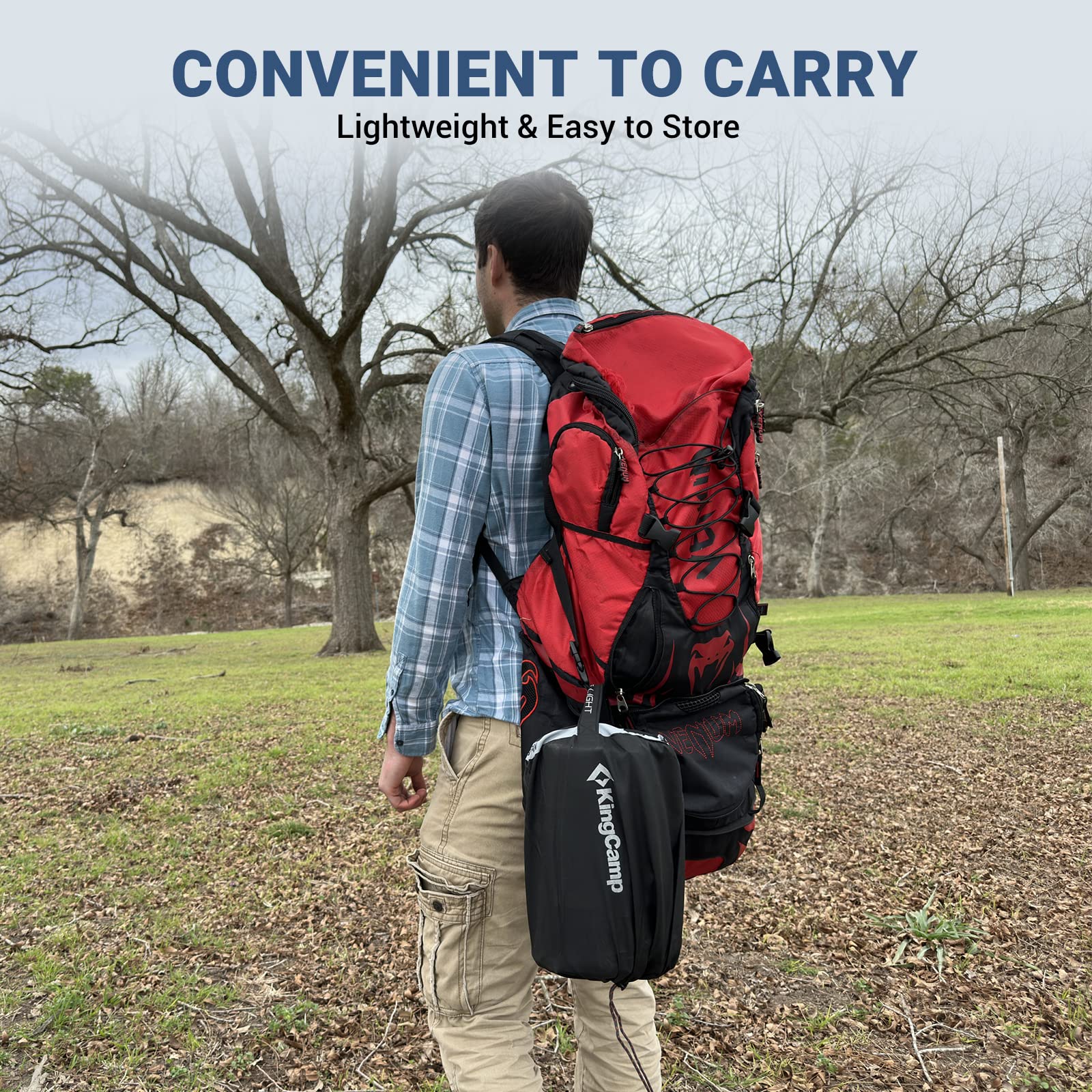 Selbstaufblasende Isomatte mit Kissen-L