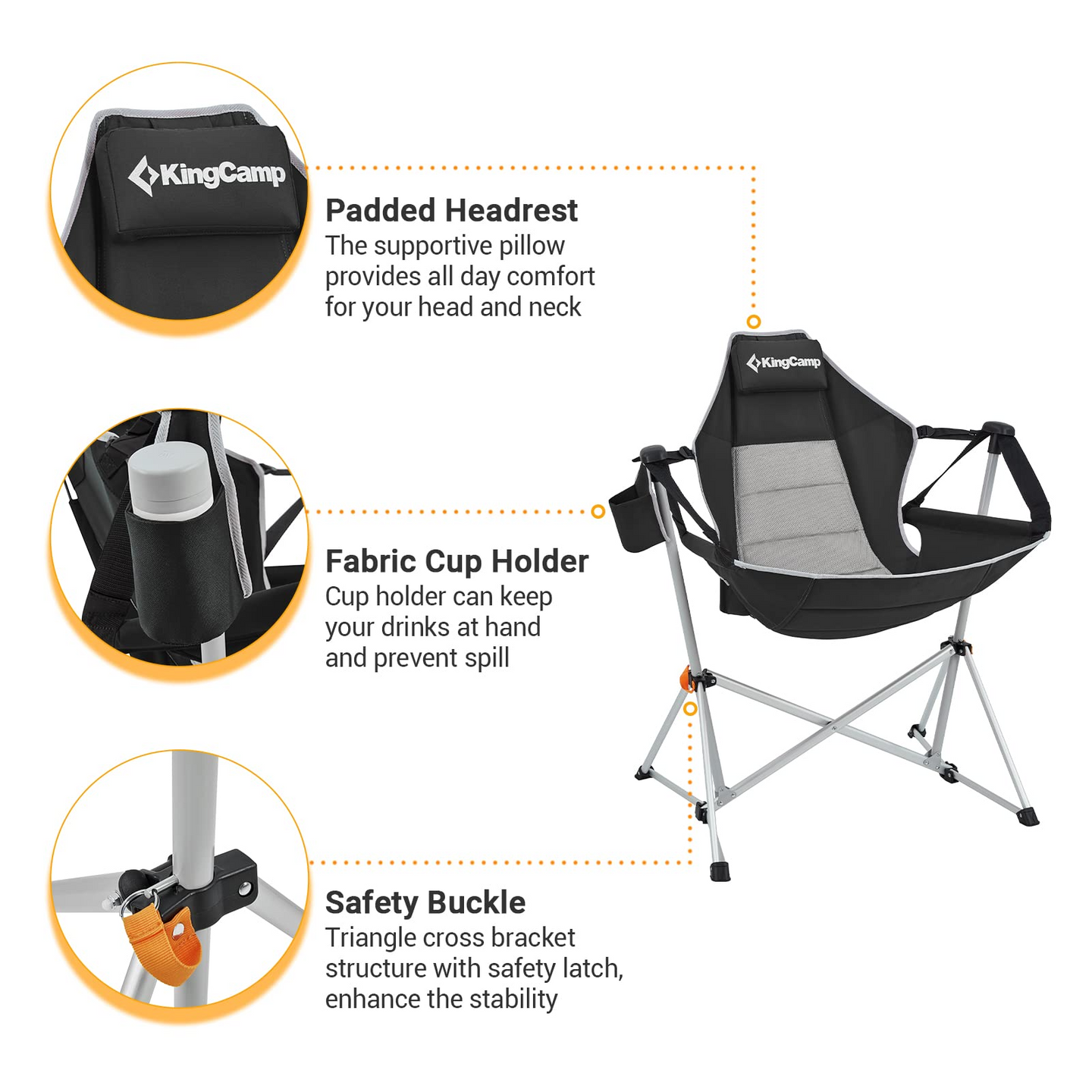 padded camp chair