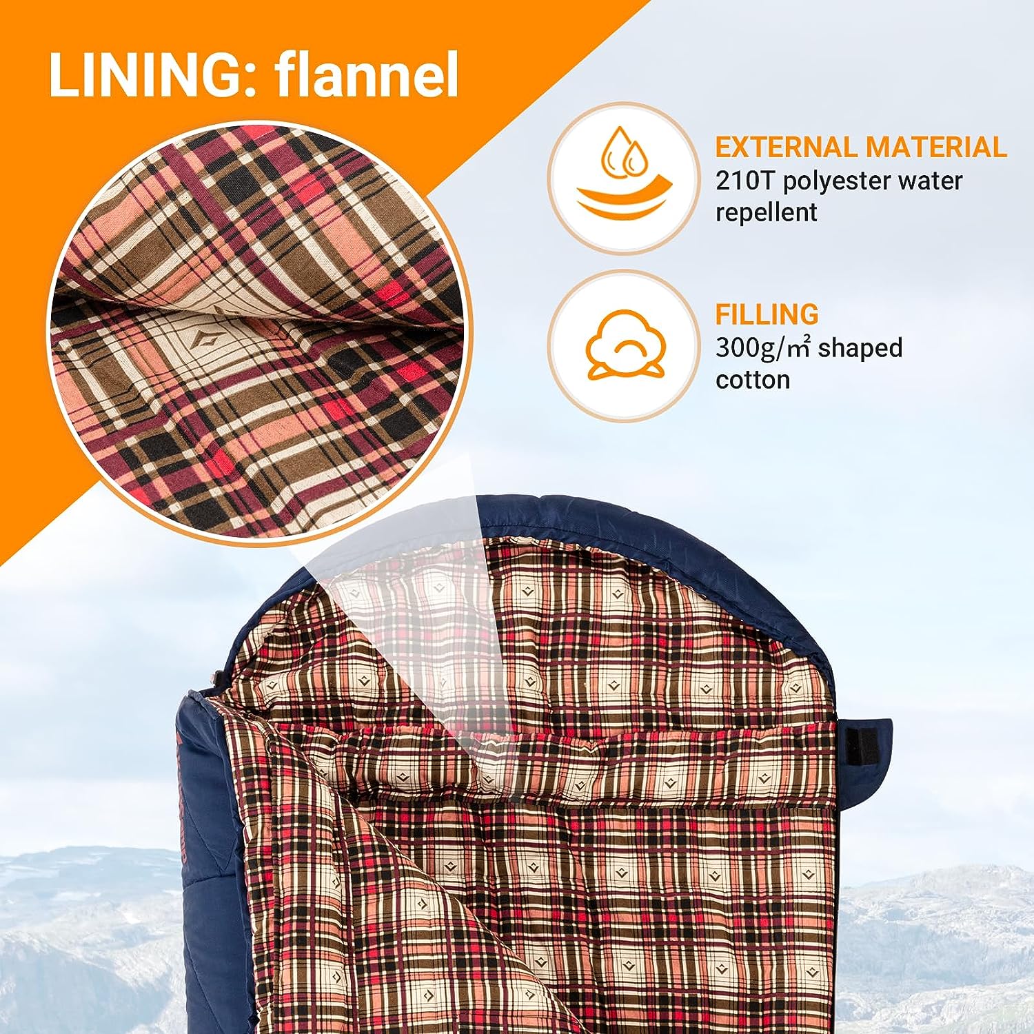 35F Oversized 3-4 Season Sleeping Bag