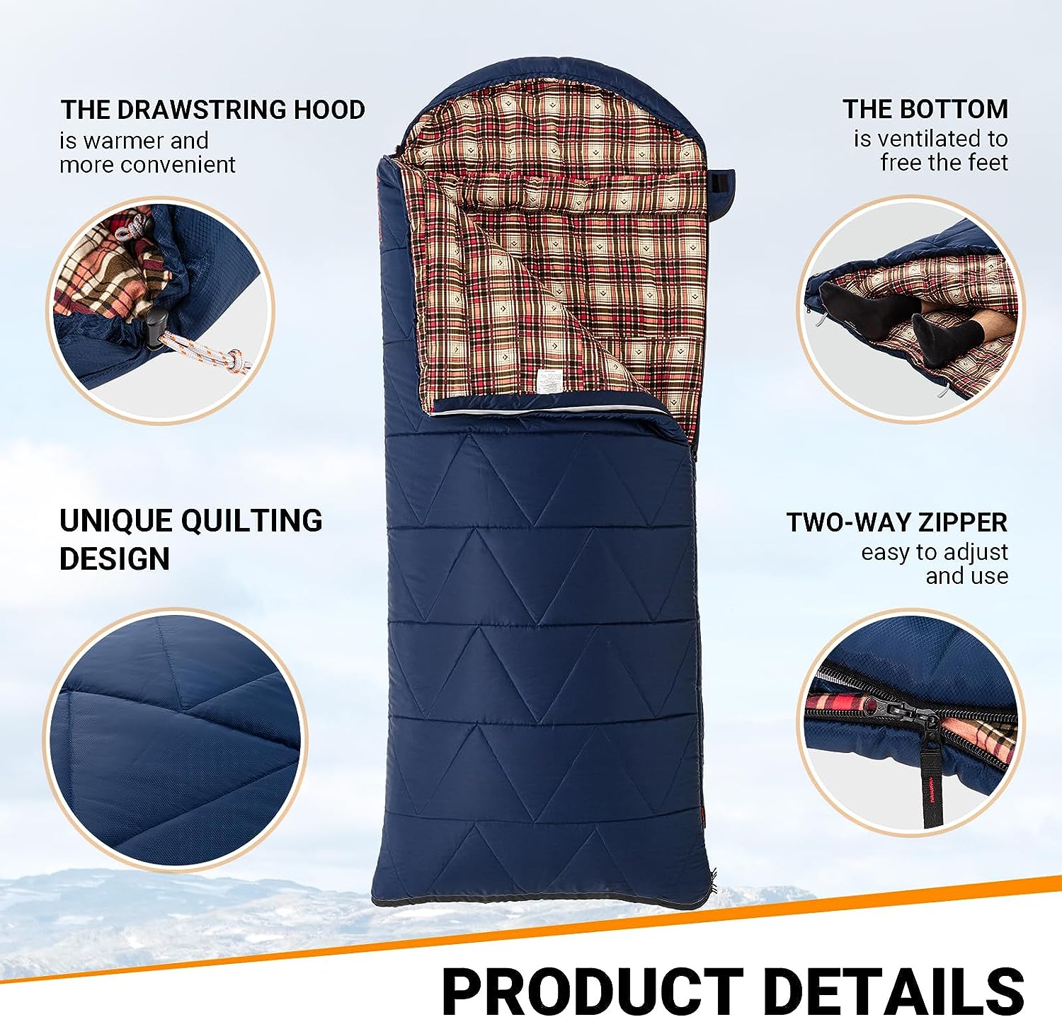 35F Oversized 3-4 Season Sleeping Bag