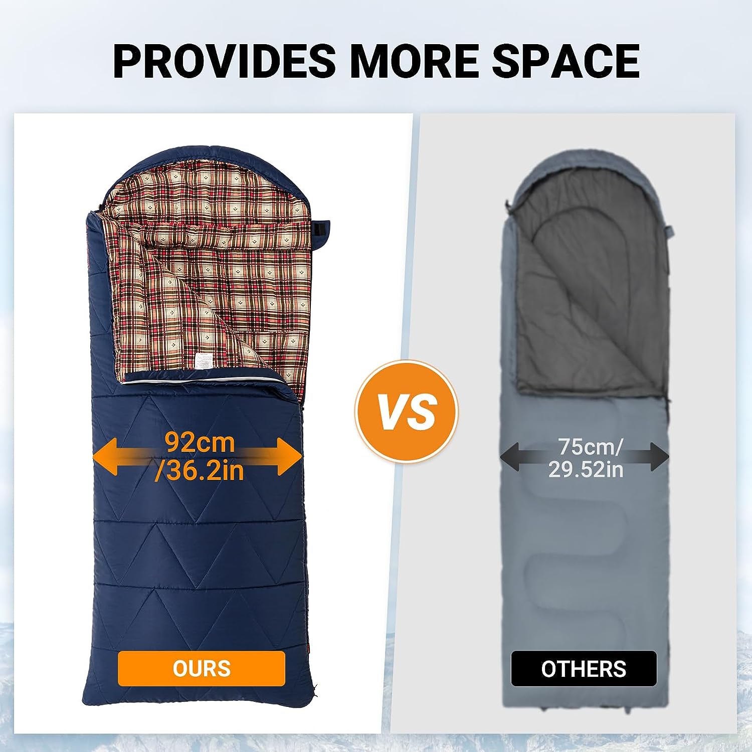 35F Oversized 3-4 Season Sleeping Bag