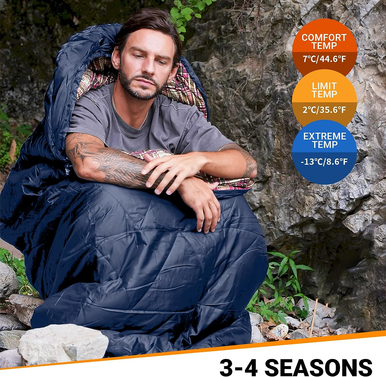 35F Oversized 3-4 Season Sleeping Bag