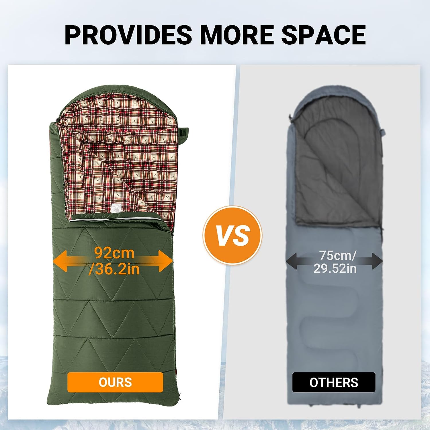 35F Oversized 3-4 Season Sleeping Bag