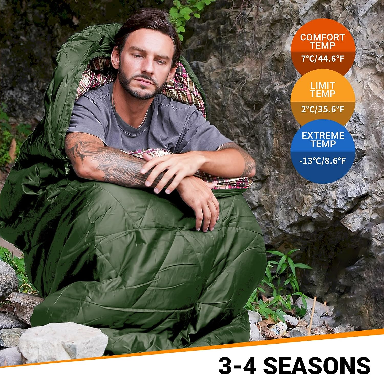 35F Oversized 3-4 Season Sleeping Bag