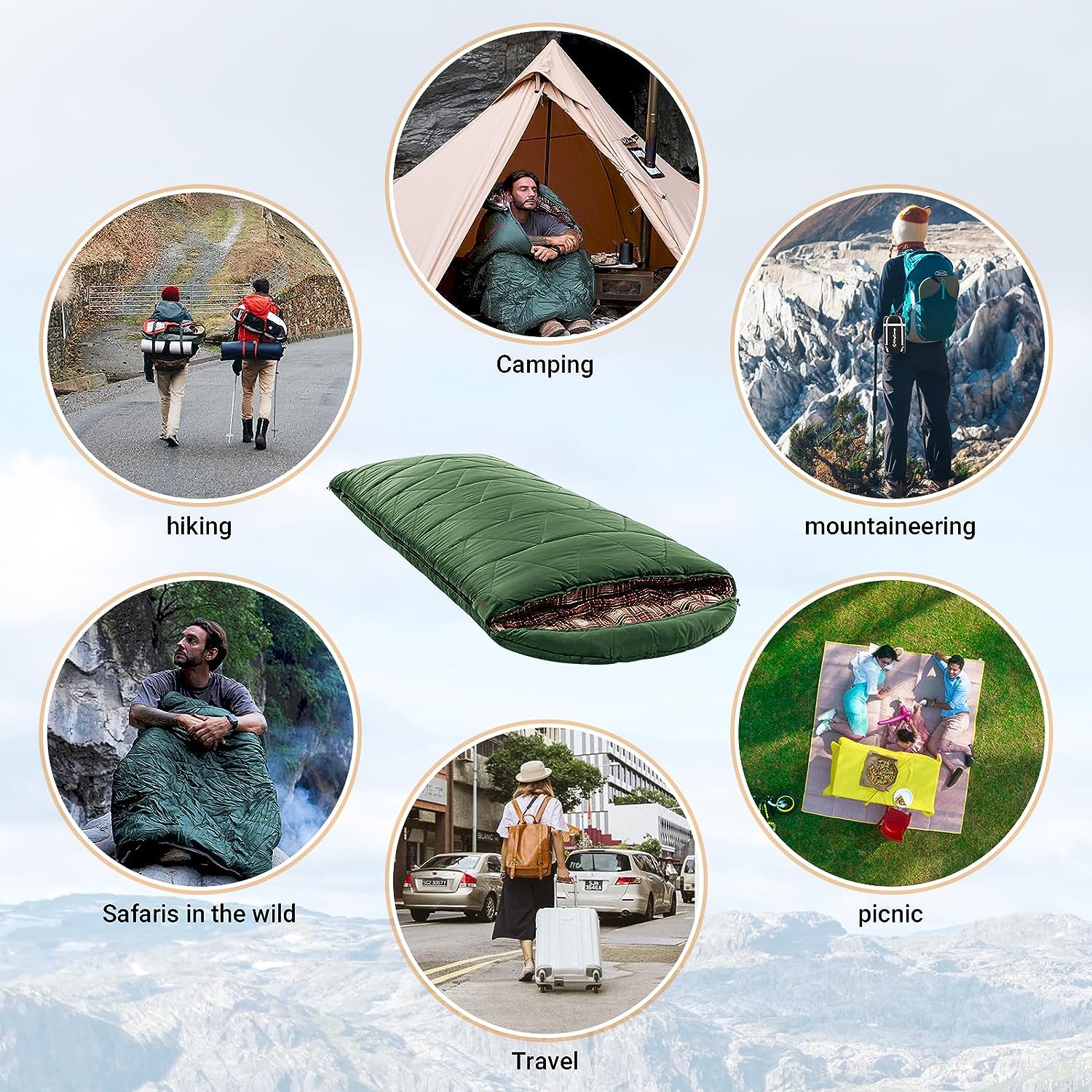 35F Oversized 3-4 Season Sleeping Bag