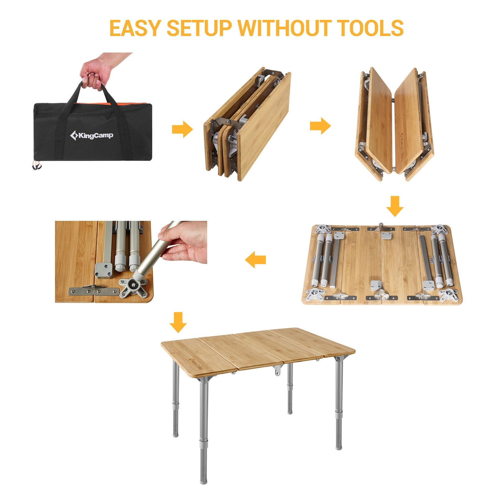 KingCamp Bamboo Table