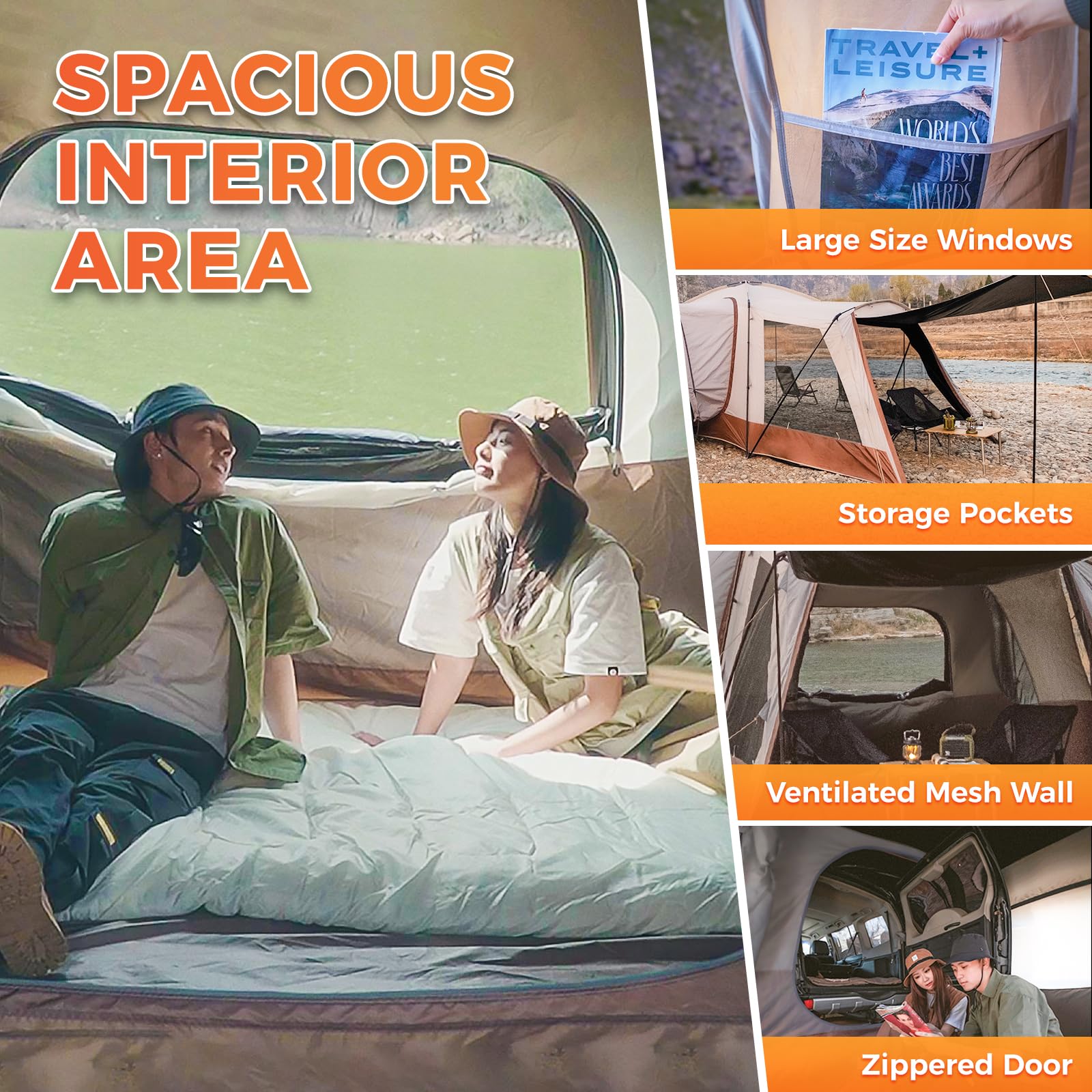 KingCamp Boundless X5 B Car-Integrated Camping SUV Tent