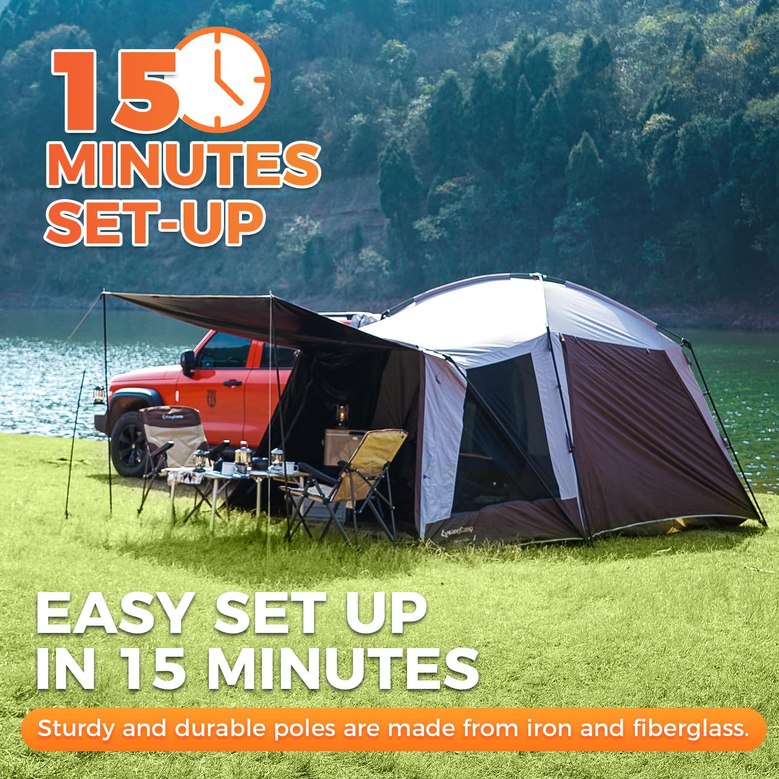 KingCamp Boundless X5 B Car-Integrated Camping SUV Tent