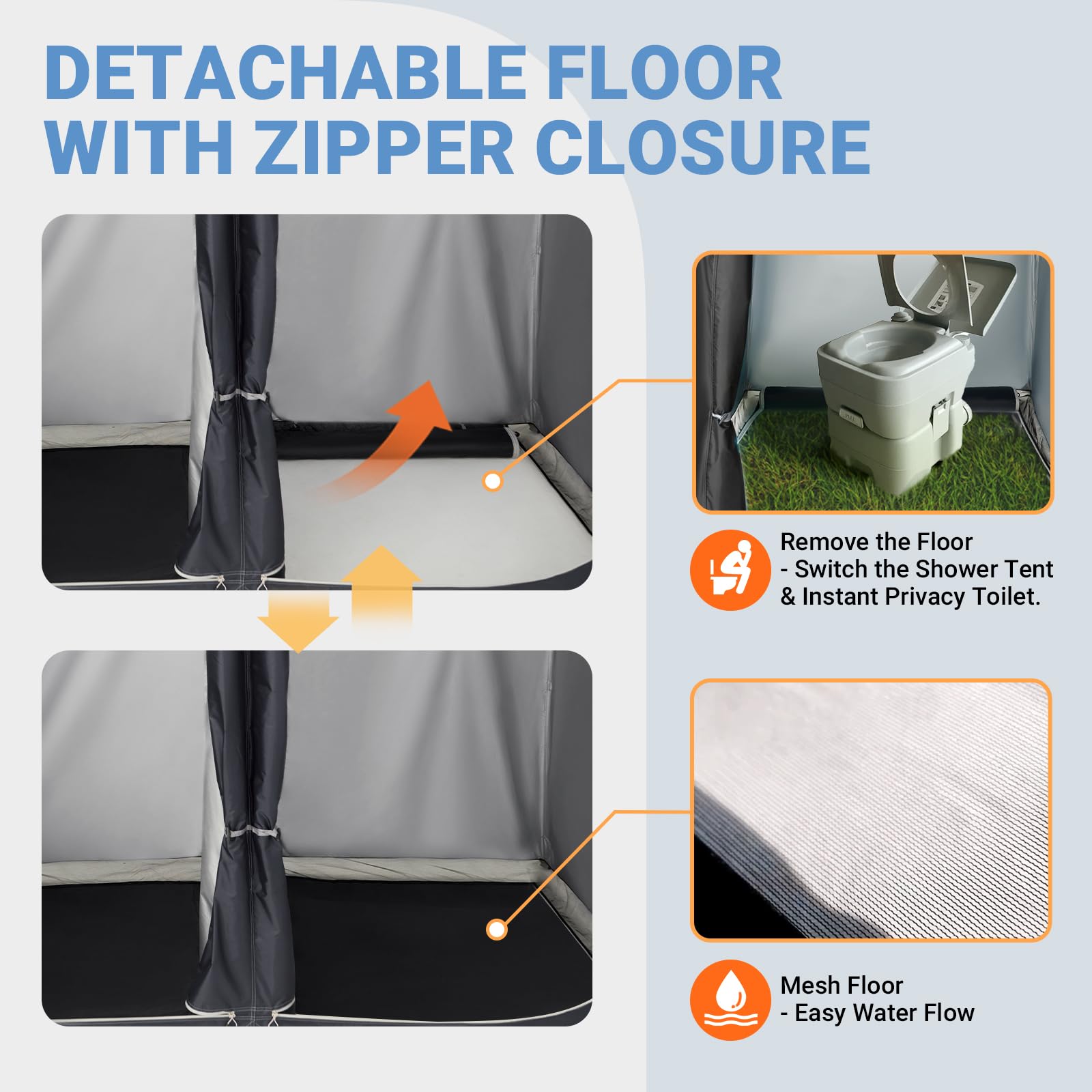 KingCamp Outdoor Shower Tents for Camping