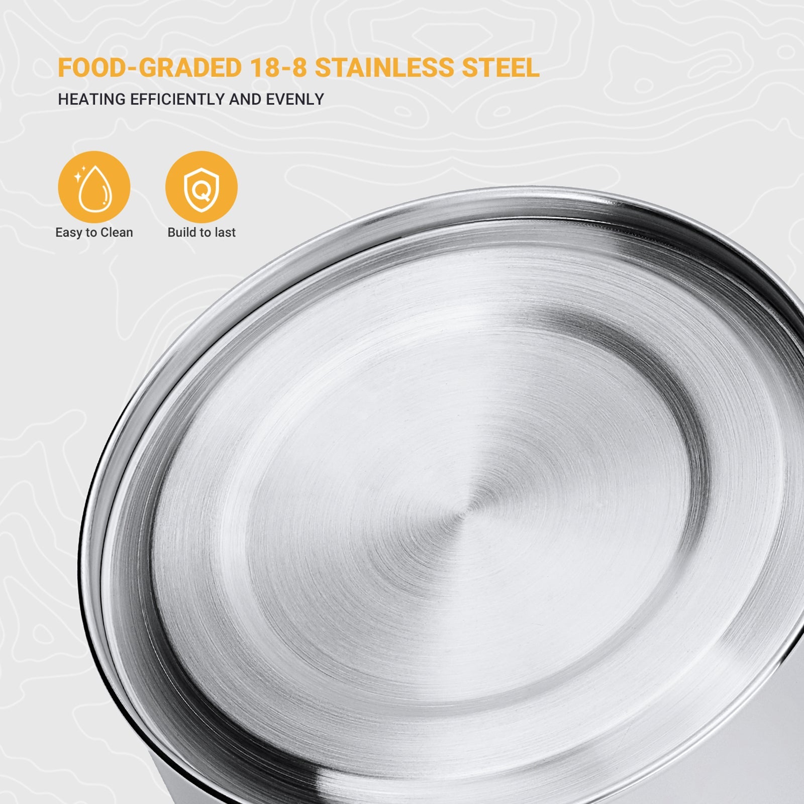 KingCamp 1.2L Stainless Steel Camping Kettle