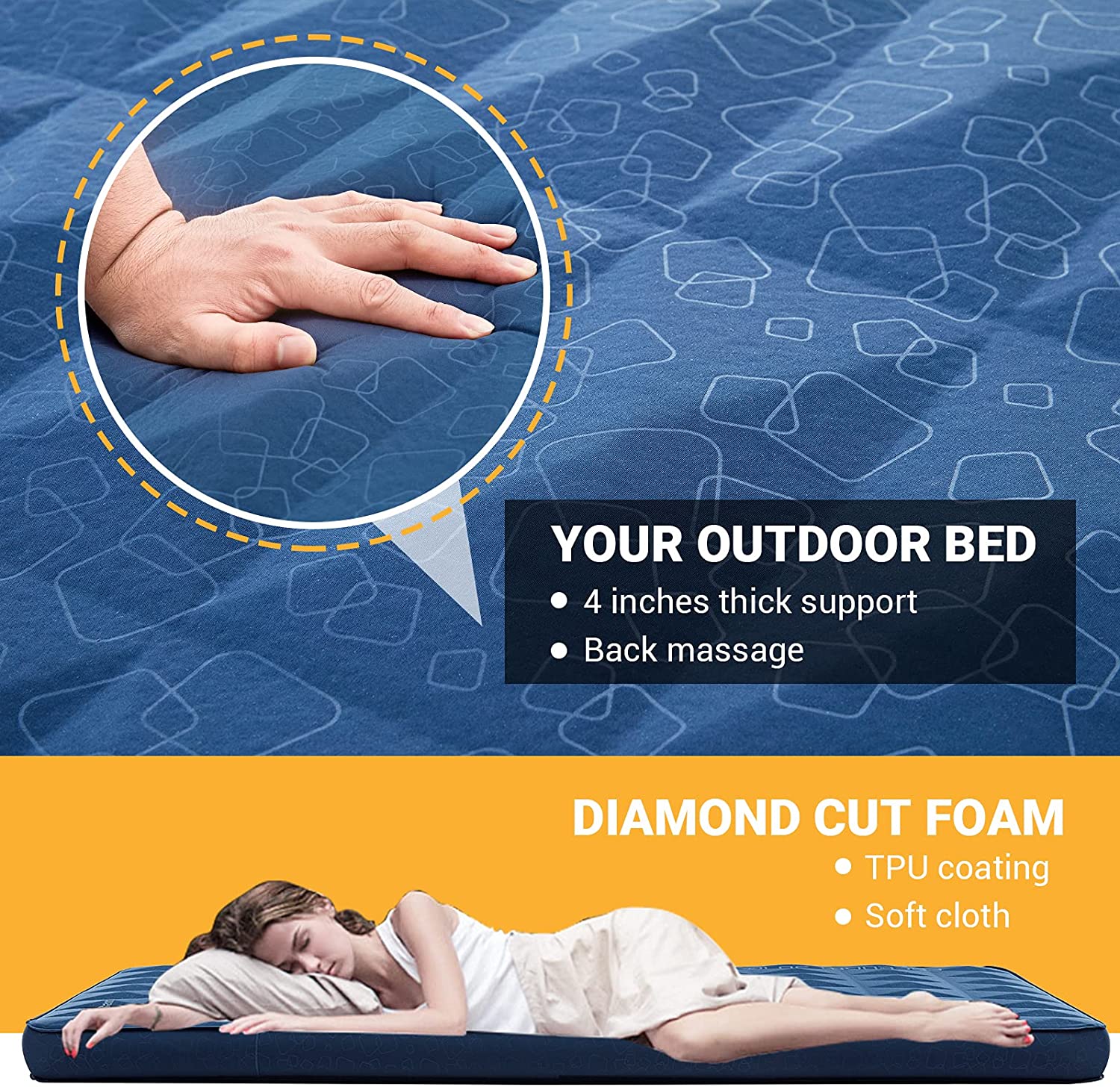 KingCamp 3.94 Inch Thick Self-Inflating Camping Pad