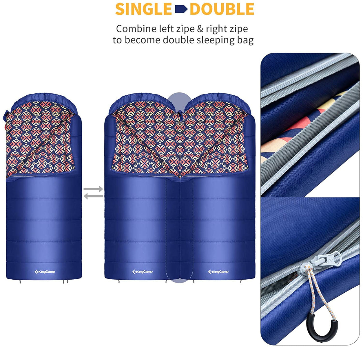 KingCamp 3 Season 0 Degree Camping Sleeping Bag