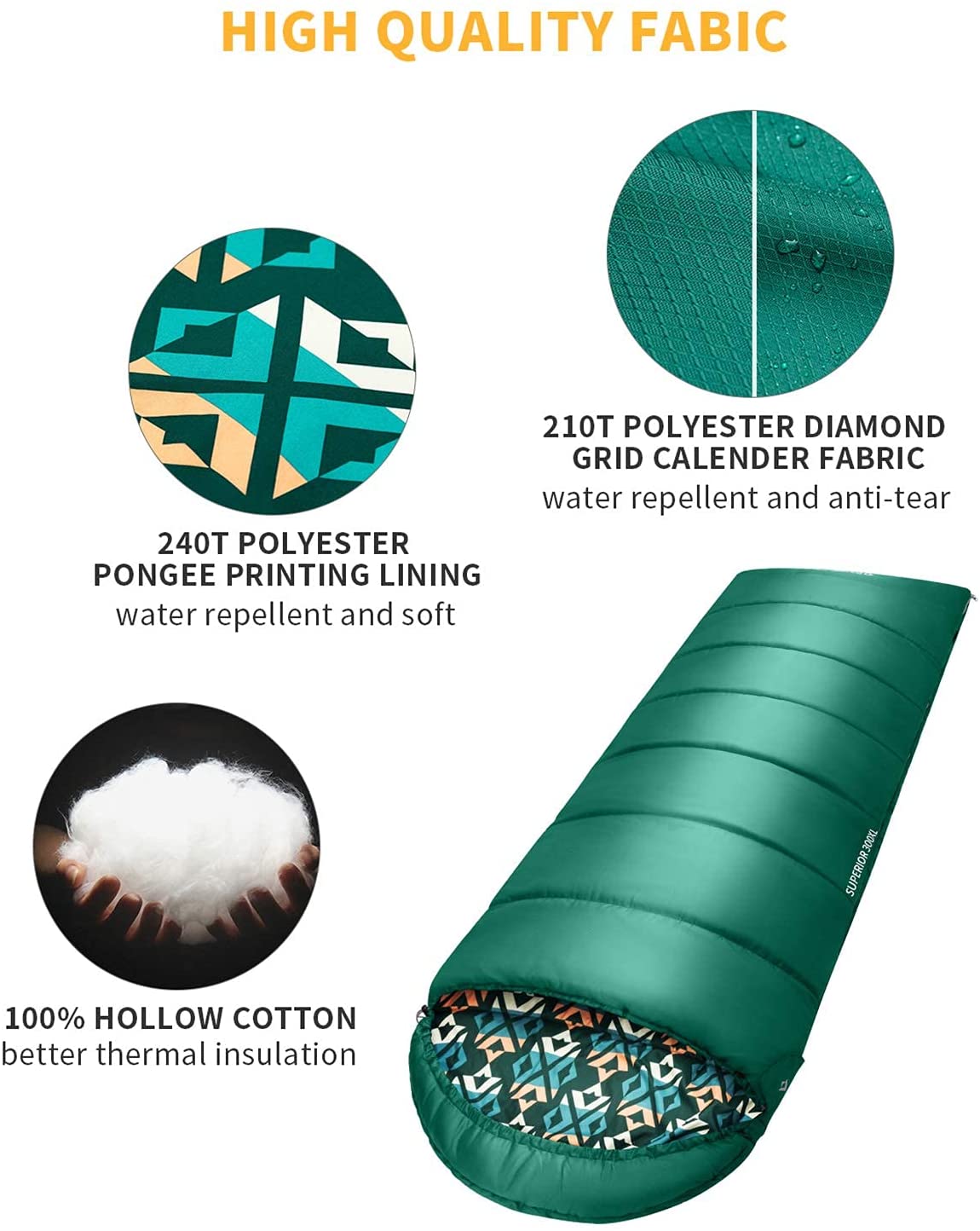 KingCamp 3 Season Camping Sleeping Bag