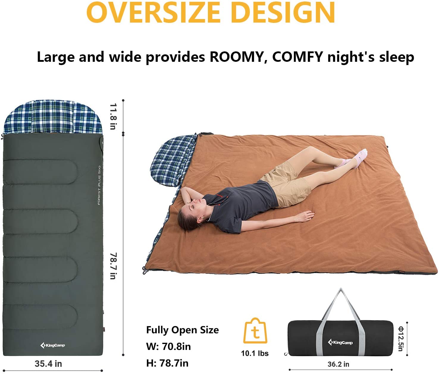 KingCamp 3 Season Sleeping Bag Fleece Liner