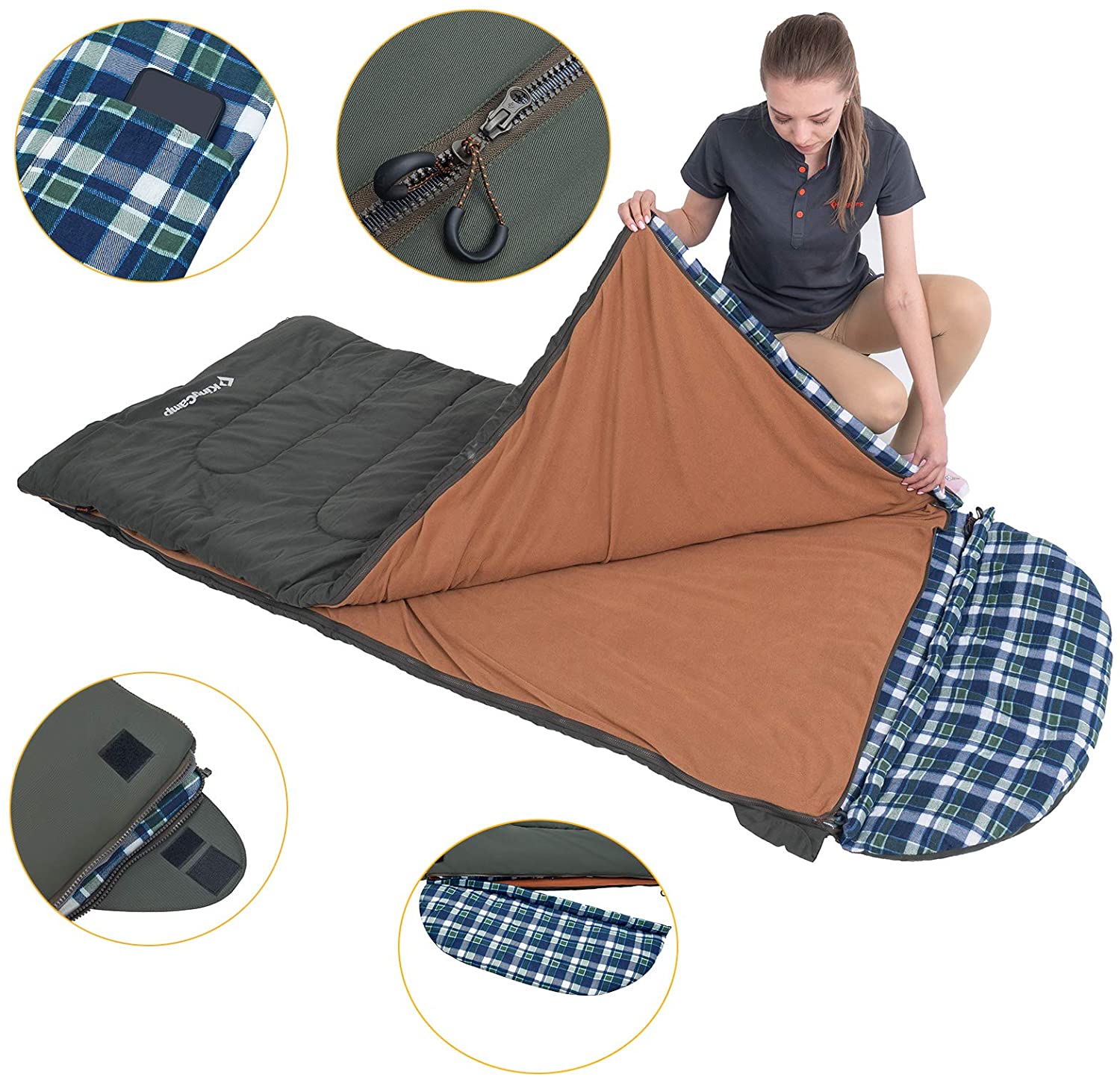 KingCamp 3 Season Sleeping Bag Fleece Liner