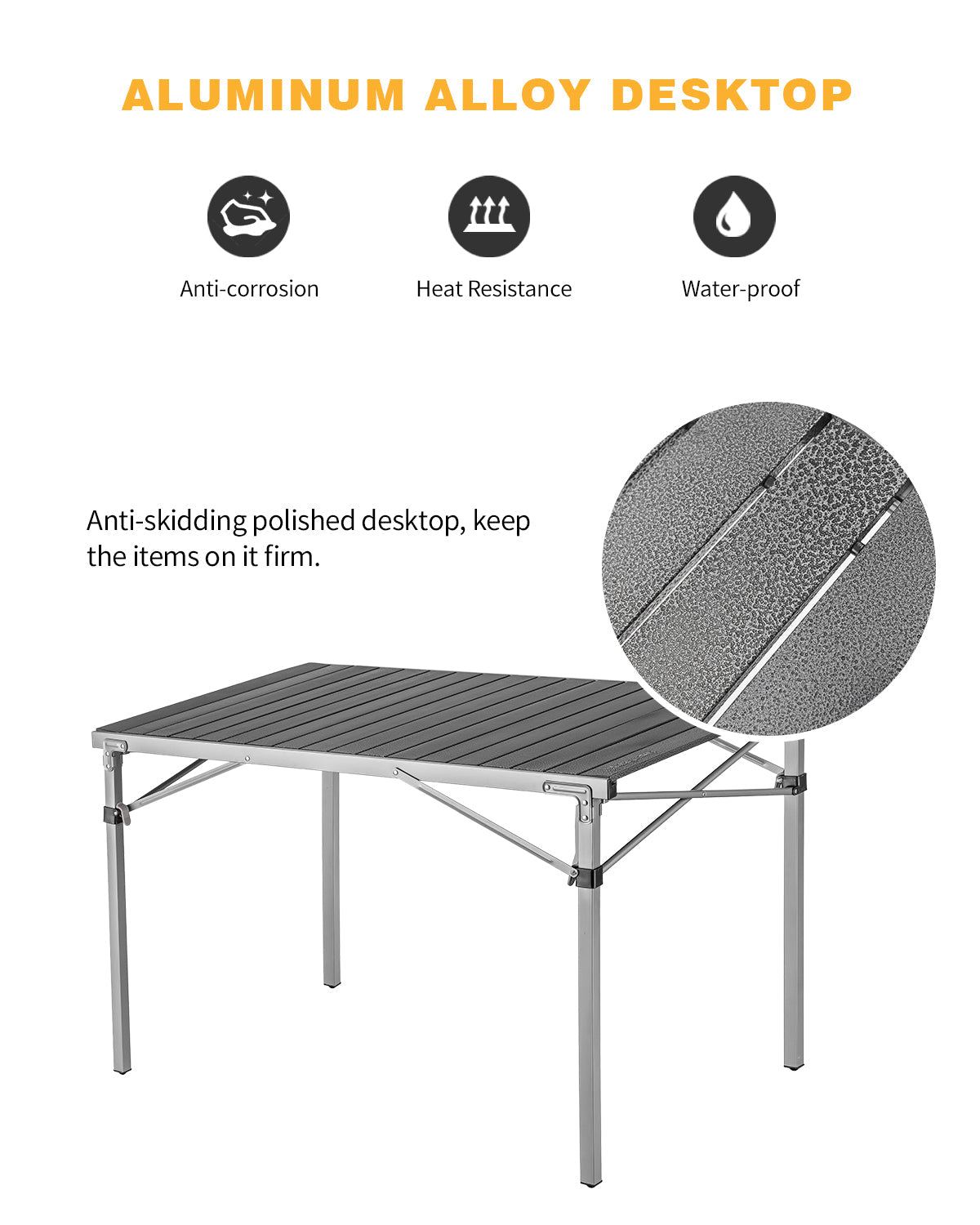 KingCamp 4-6 Person Aluminum Alloy Table