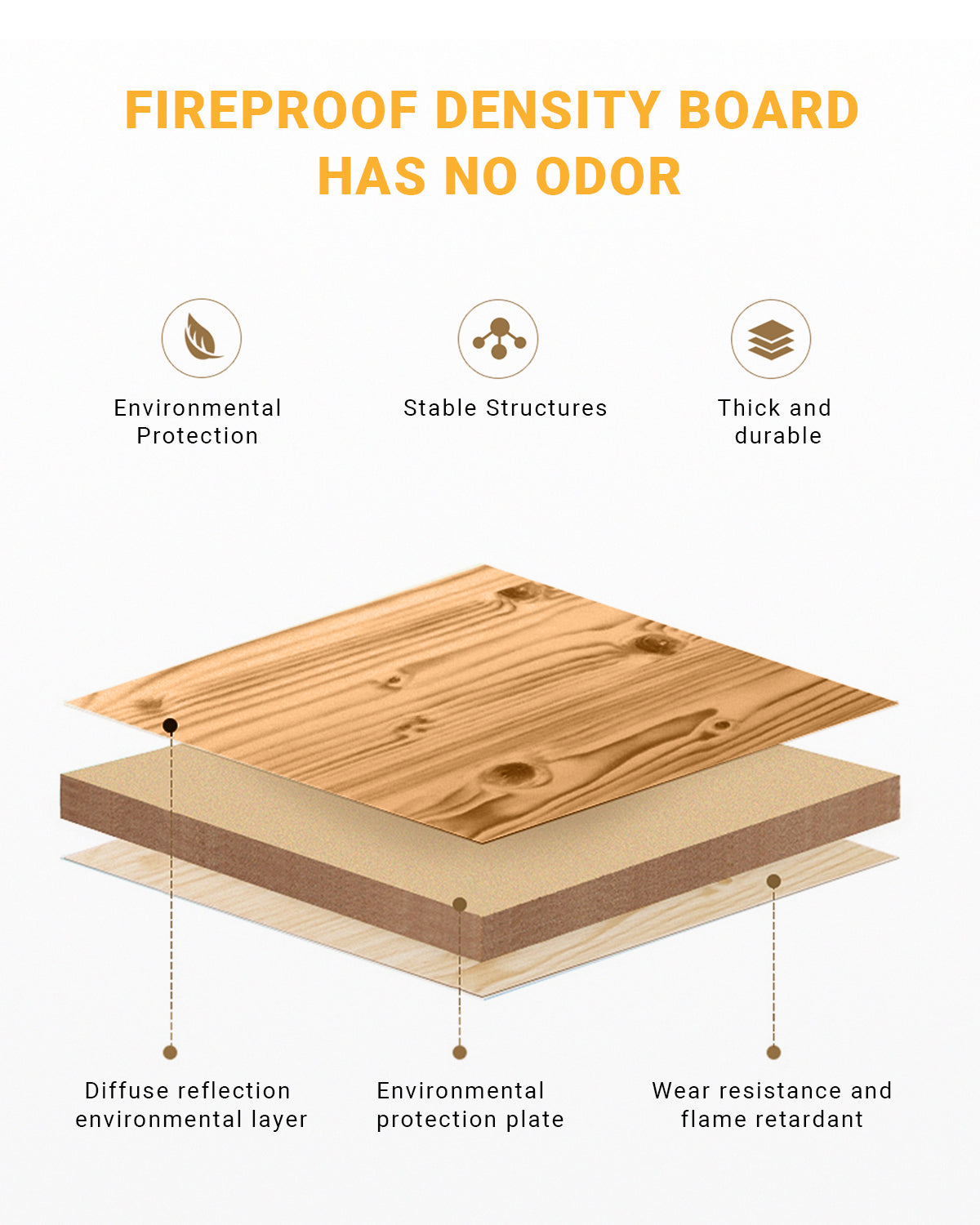 6 People Adjustable Height Bamboo Table