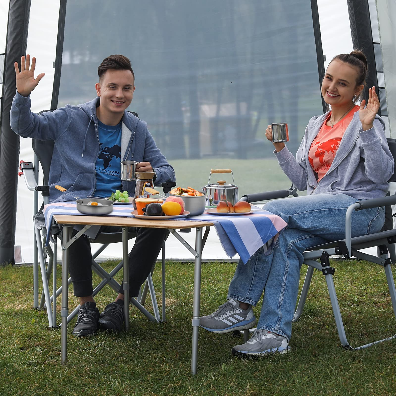 KingCamp 7Pcs Camping Cookware Camp Cooking Set