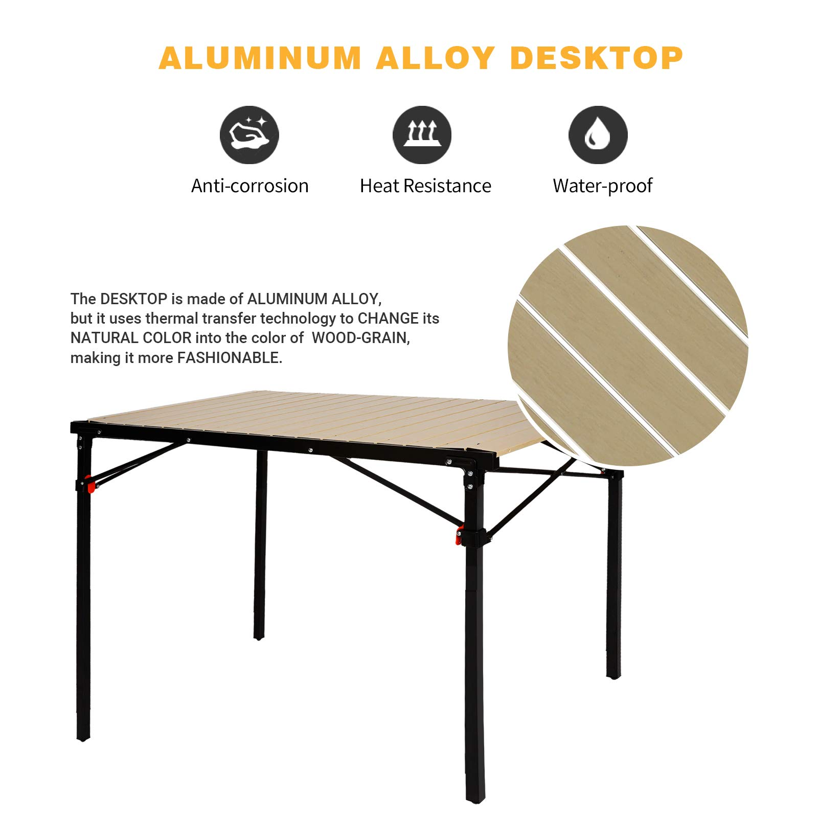 KingCamp Aluminum Alloy Camping Folding Table
