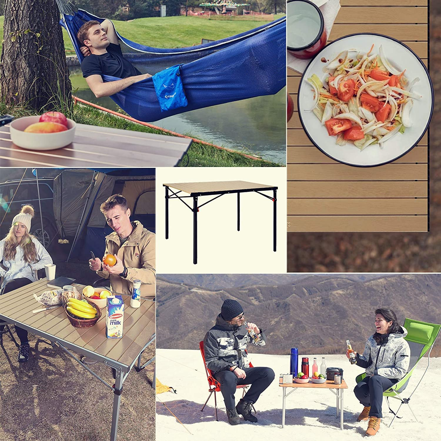 KingCamp Aluminum Alloy Camping Folding Table