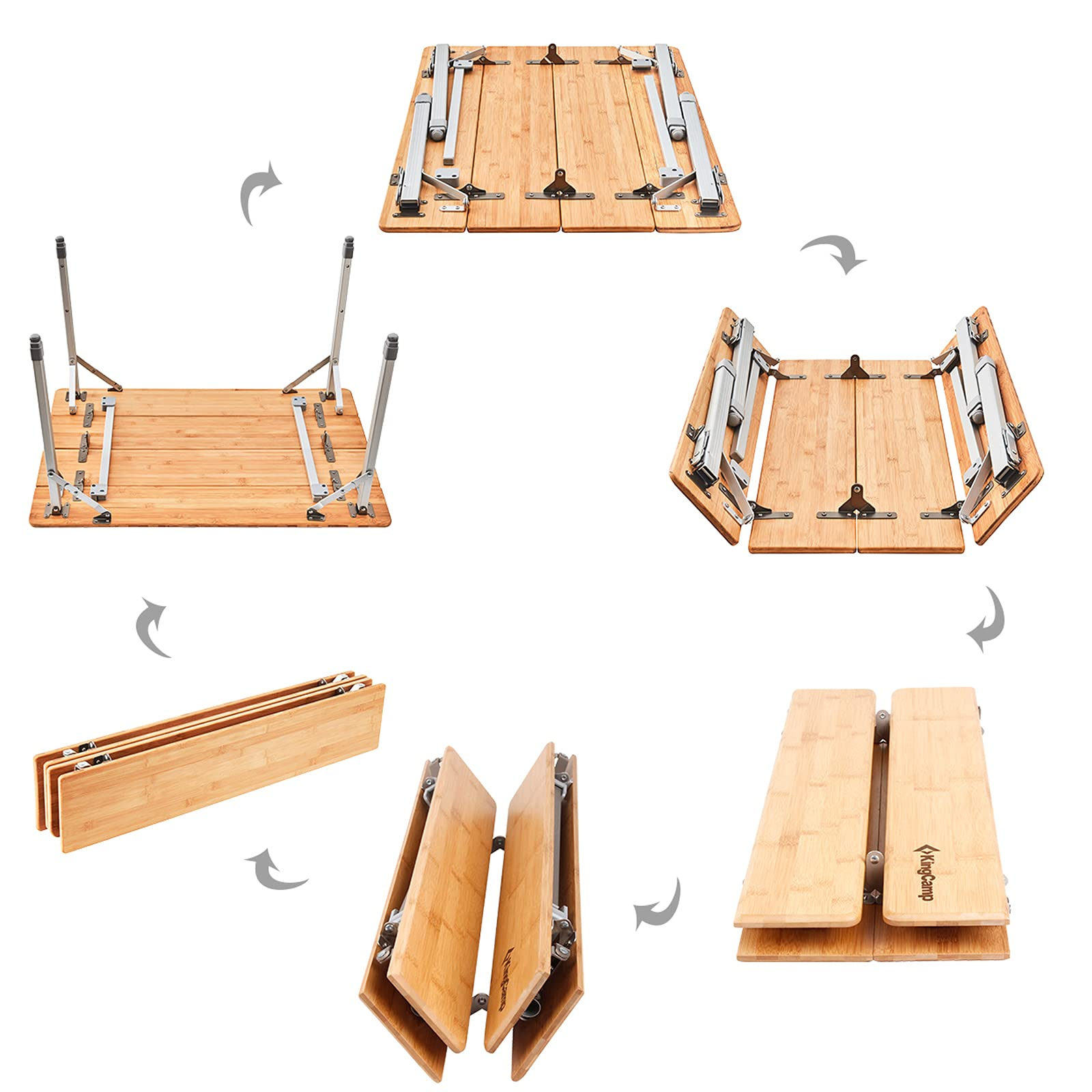 Lightweight Bamboo Picnic Table