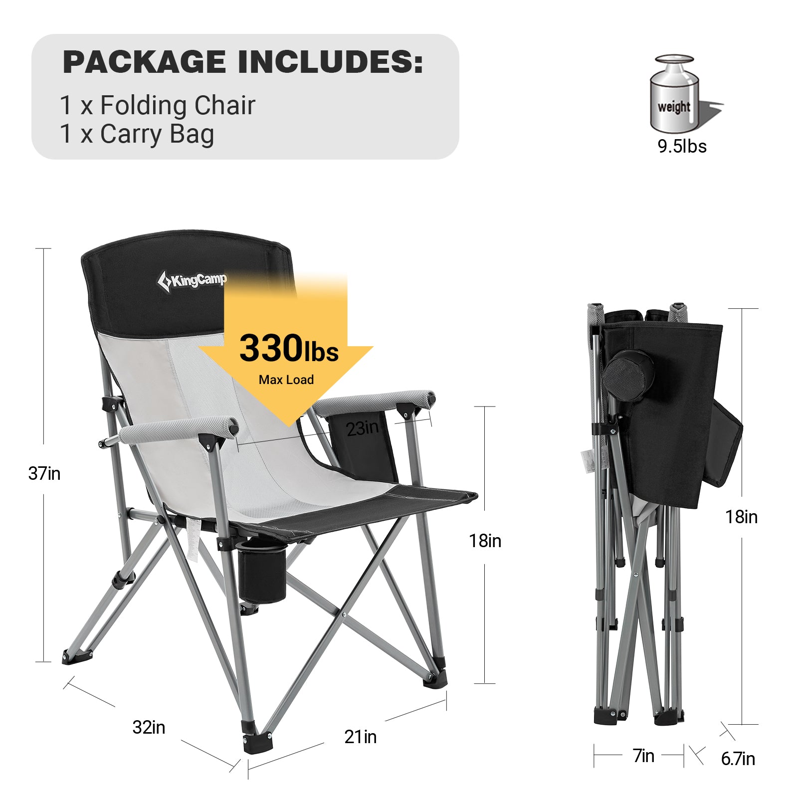 Folding Lightweight Camping Chair