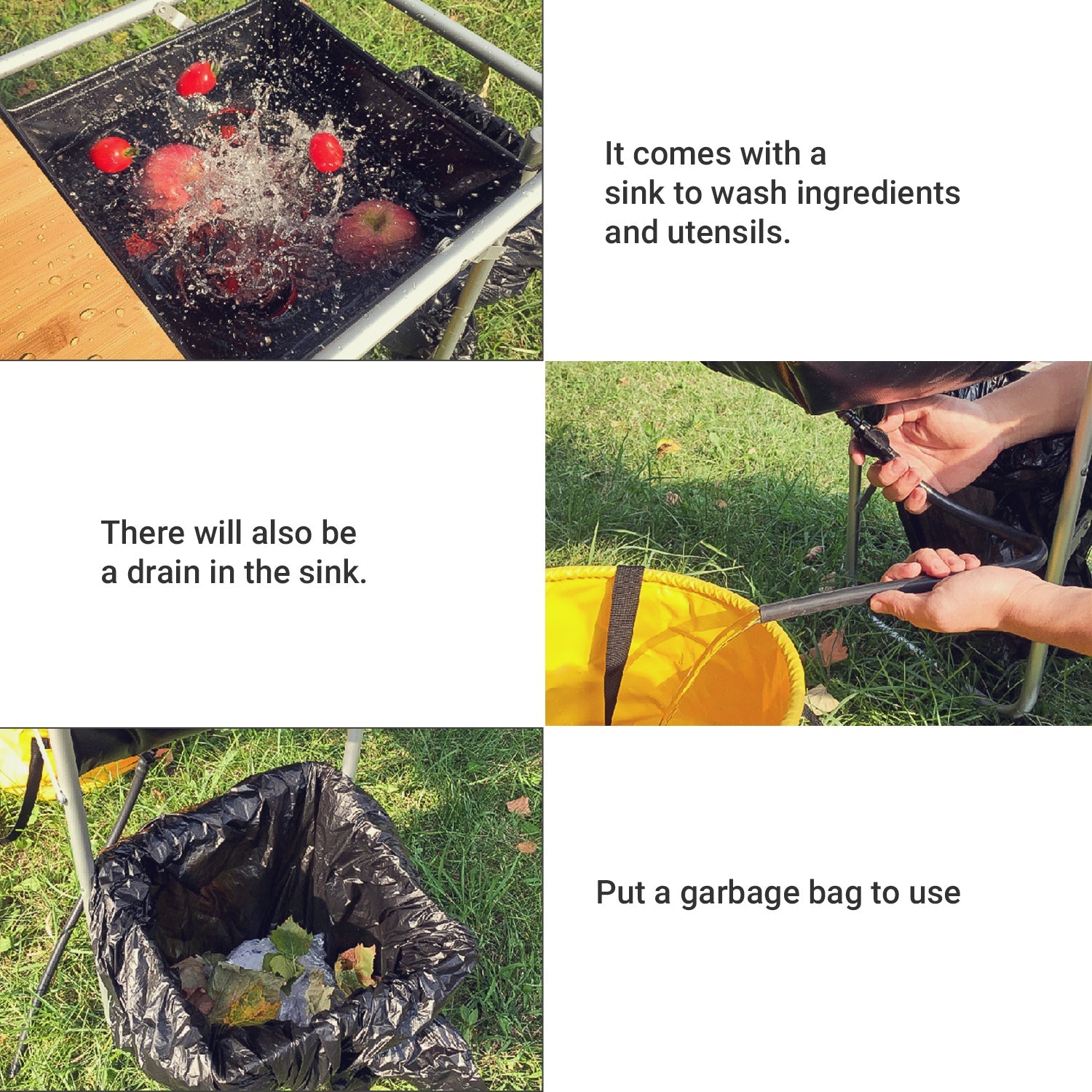 outdoor kitchen station