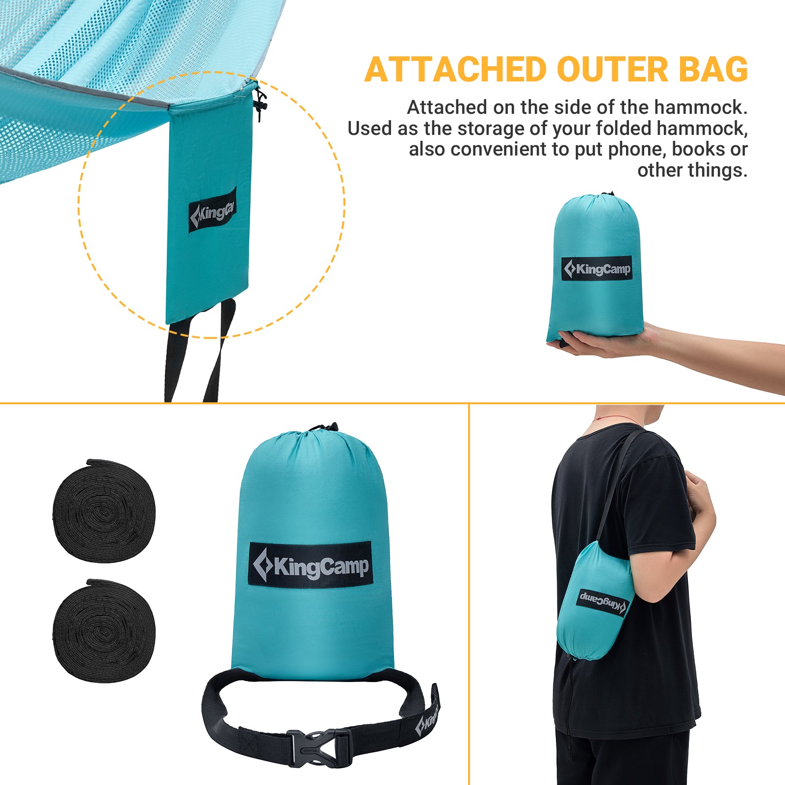 KingCamp Hammock with Tree Straps