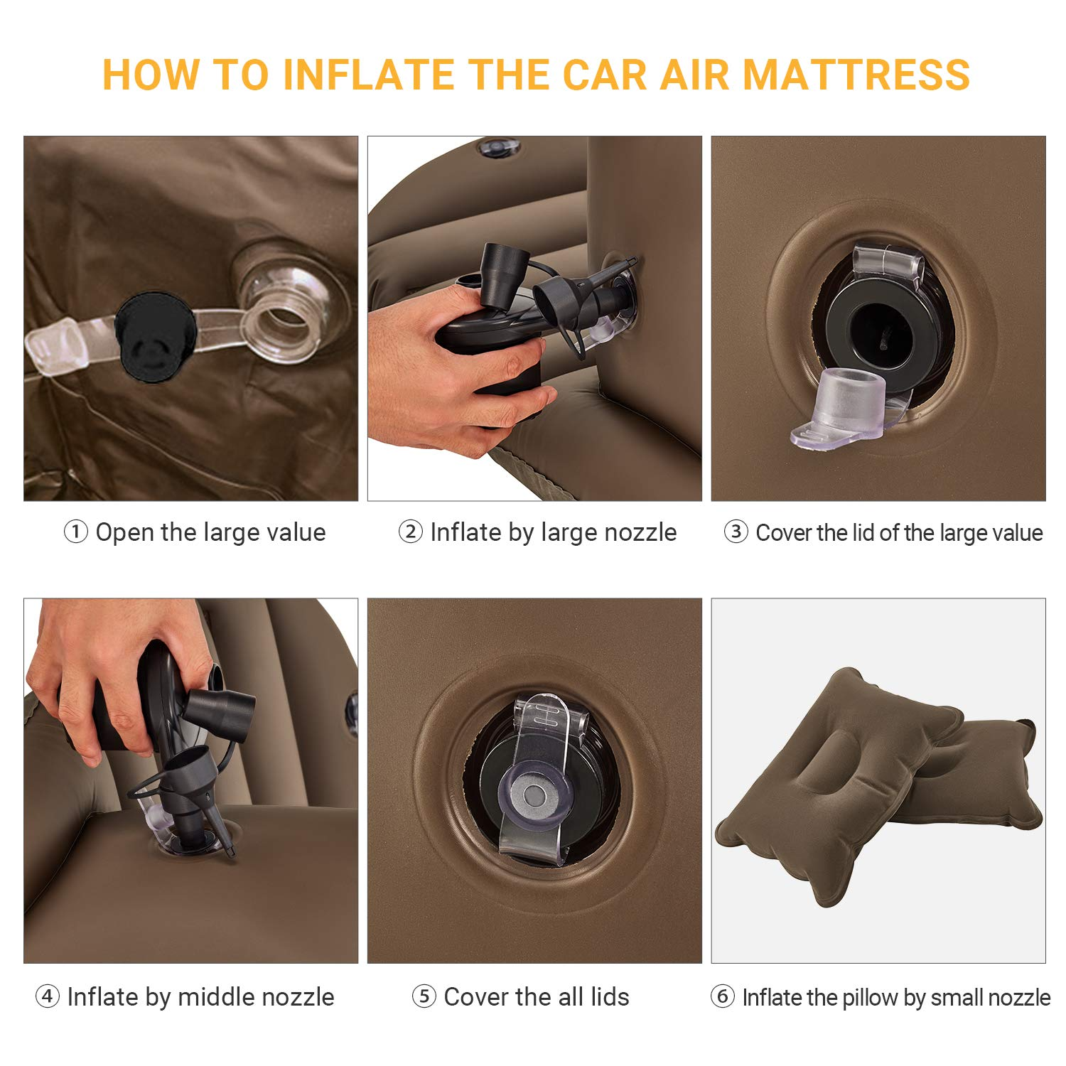 KingCamp Inflatable Car Back Seat